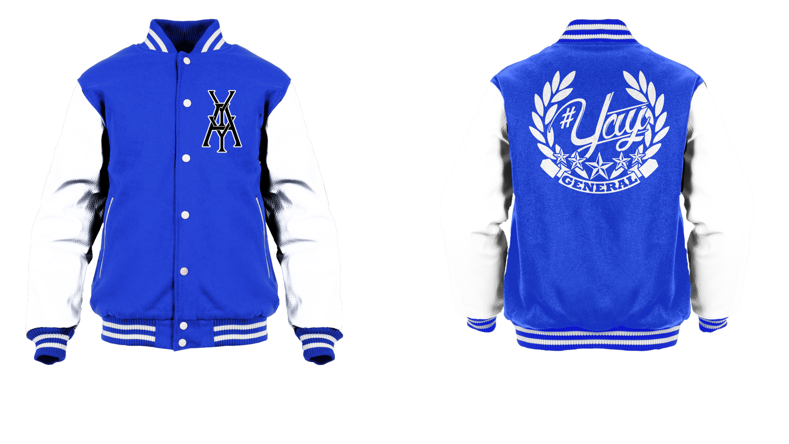 General Yay Monogram Logo Varsity Jacket