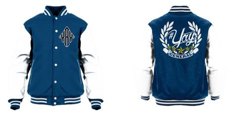 General Yay Monogram Logo Varsity Jacket