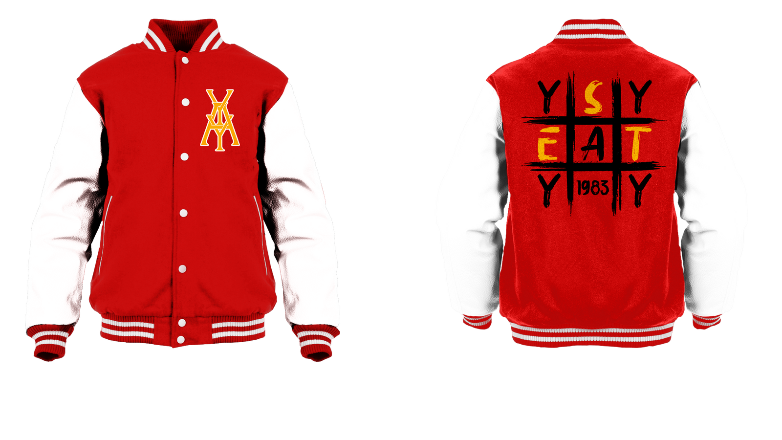 Tic Tac Yay Monogram Logo Varsity Jacket