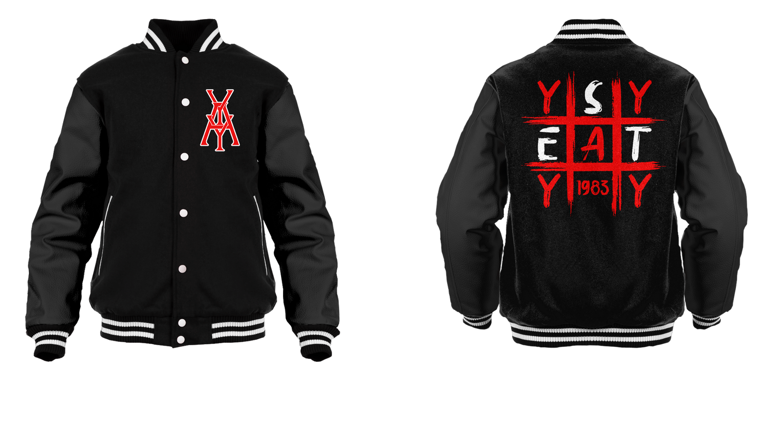 Tic Tac Yay Monogram Logo Varsity Jacket