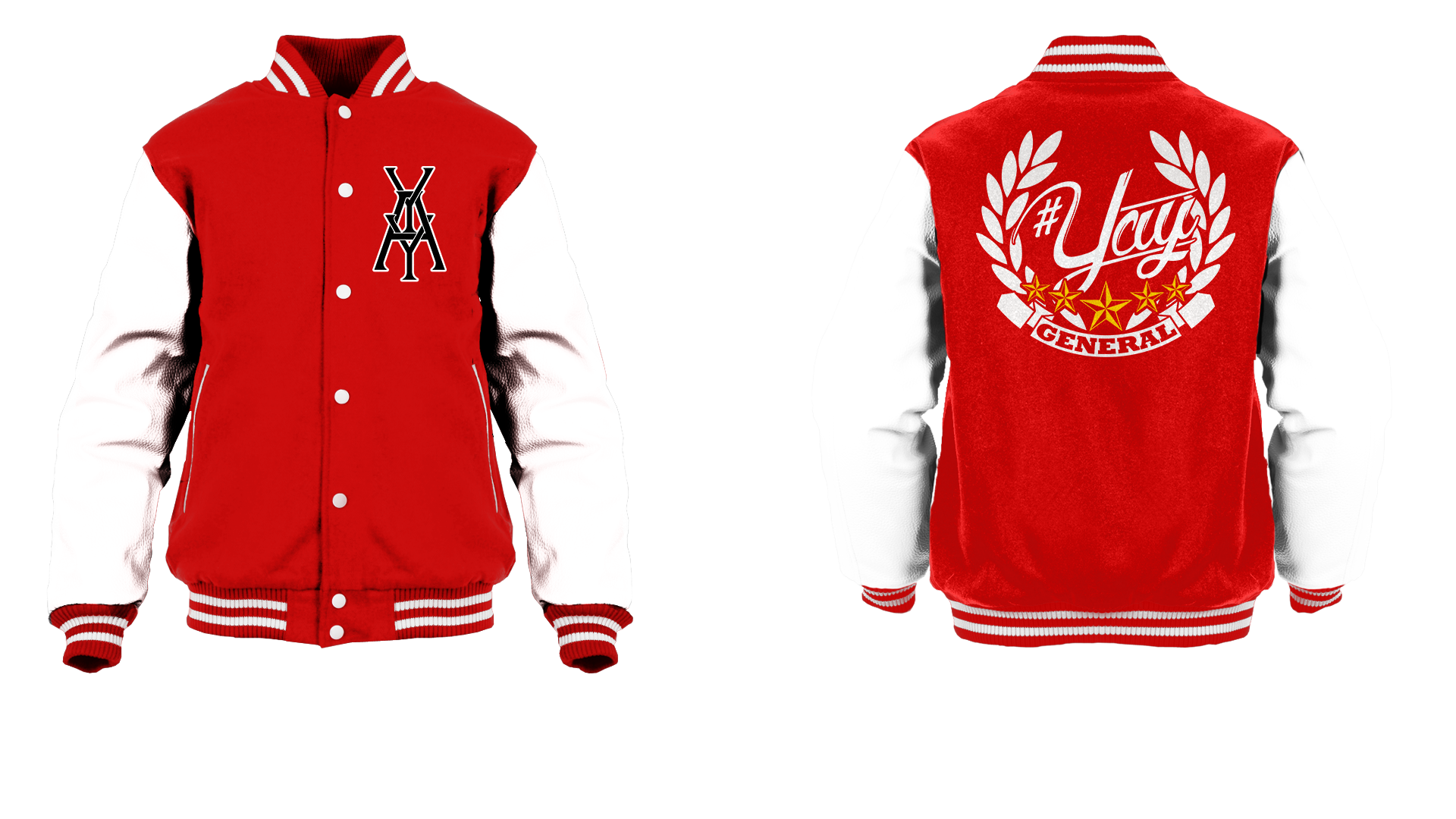 三代目　Monogram Logo Varsity Jacket Tic Tac Yay Monogram Logo Varsity Jacket – FOUR KINGS LTD