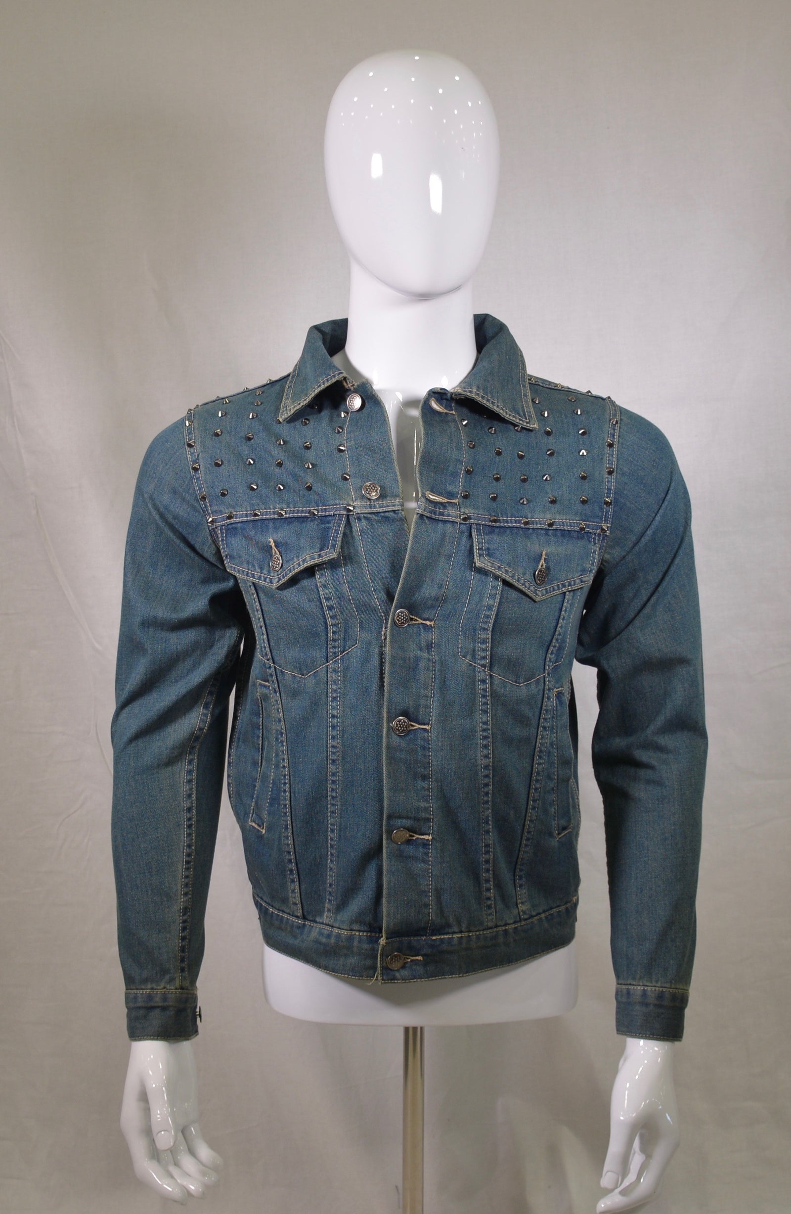 Chinx Yay Press Vintage Spiked Denim Jacket