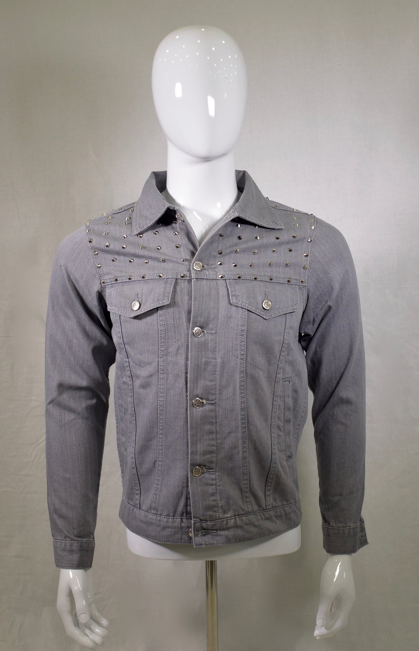 Chinx Yay Press Vintage Spiked Denim Jacket