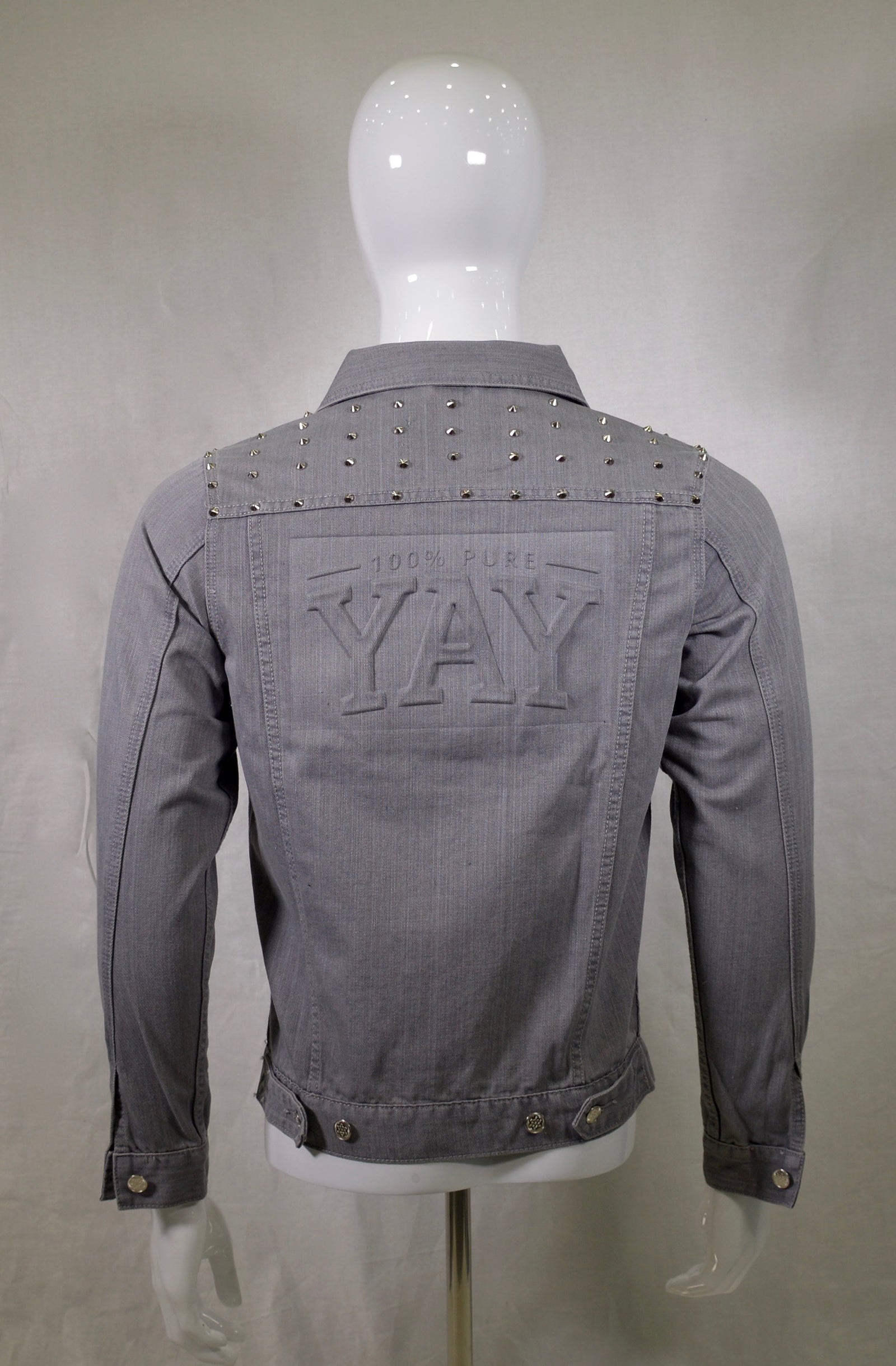 Chinx Yay Press Vintage Spiked Denim Jacket