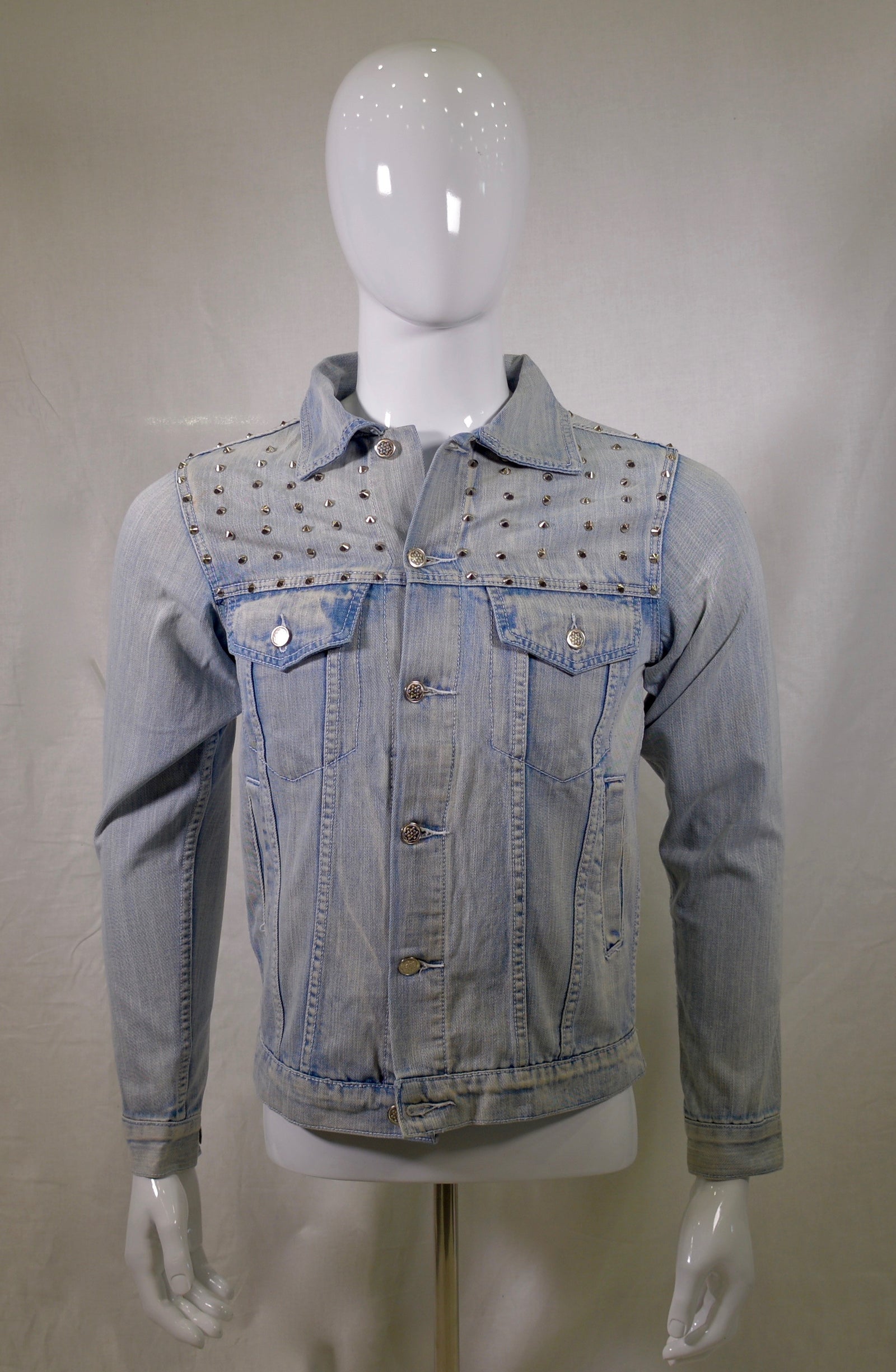 Chinx Yay Press Vintage Spiked Denim Jacket