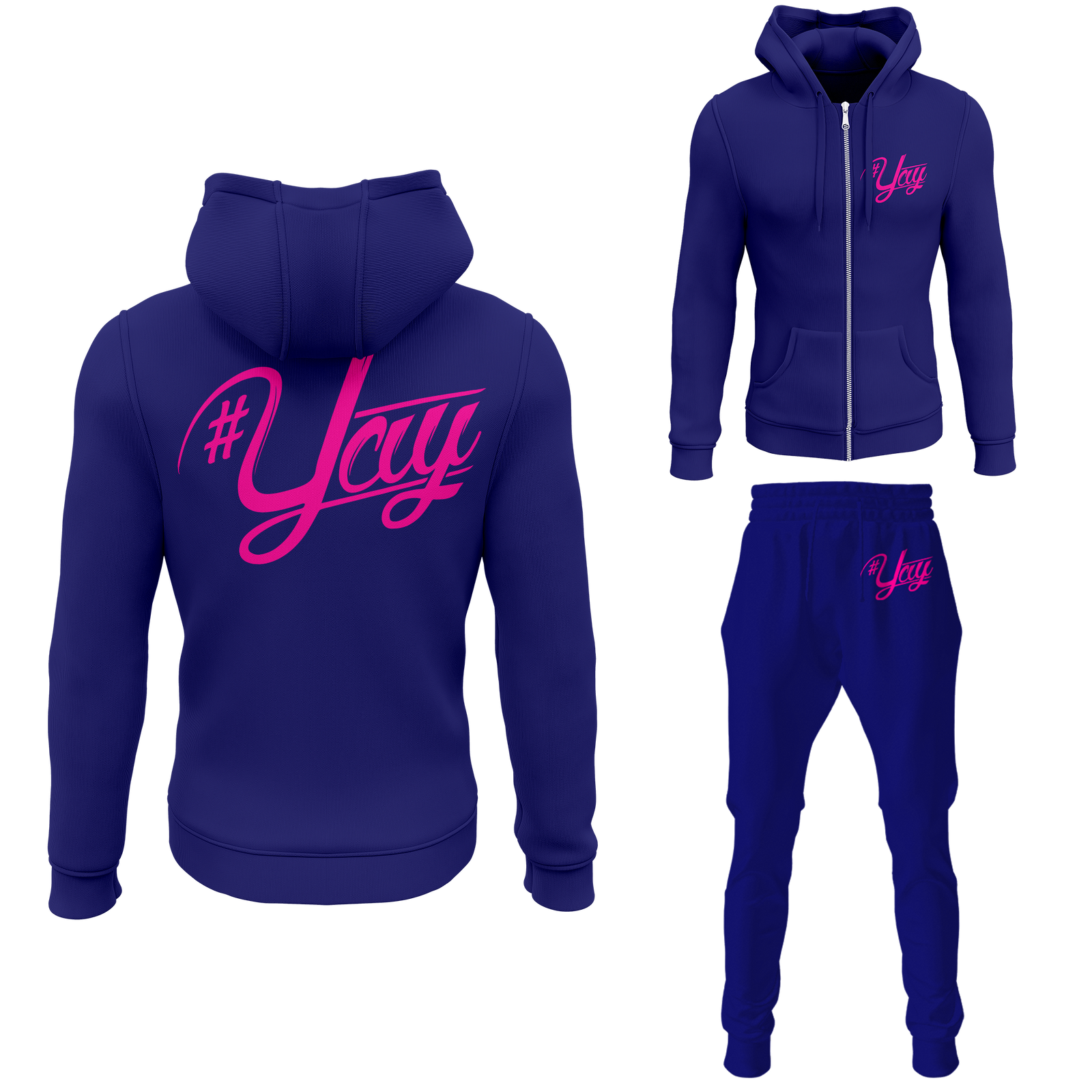 Chinx Men's Classic Yay Zipped Sweatsuits