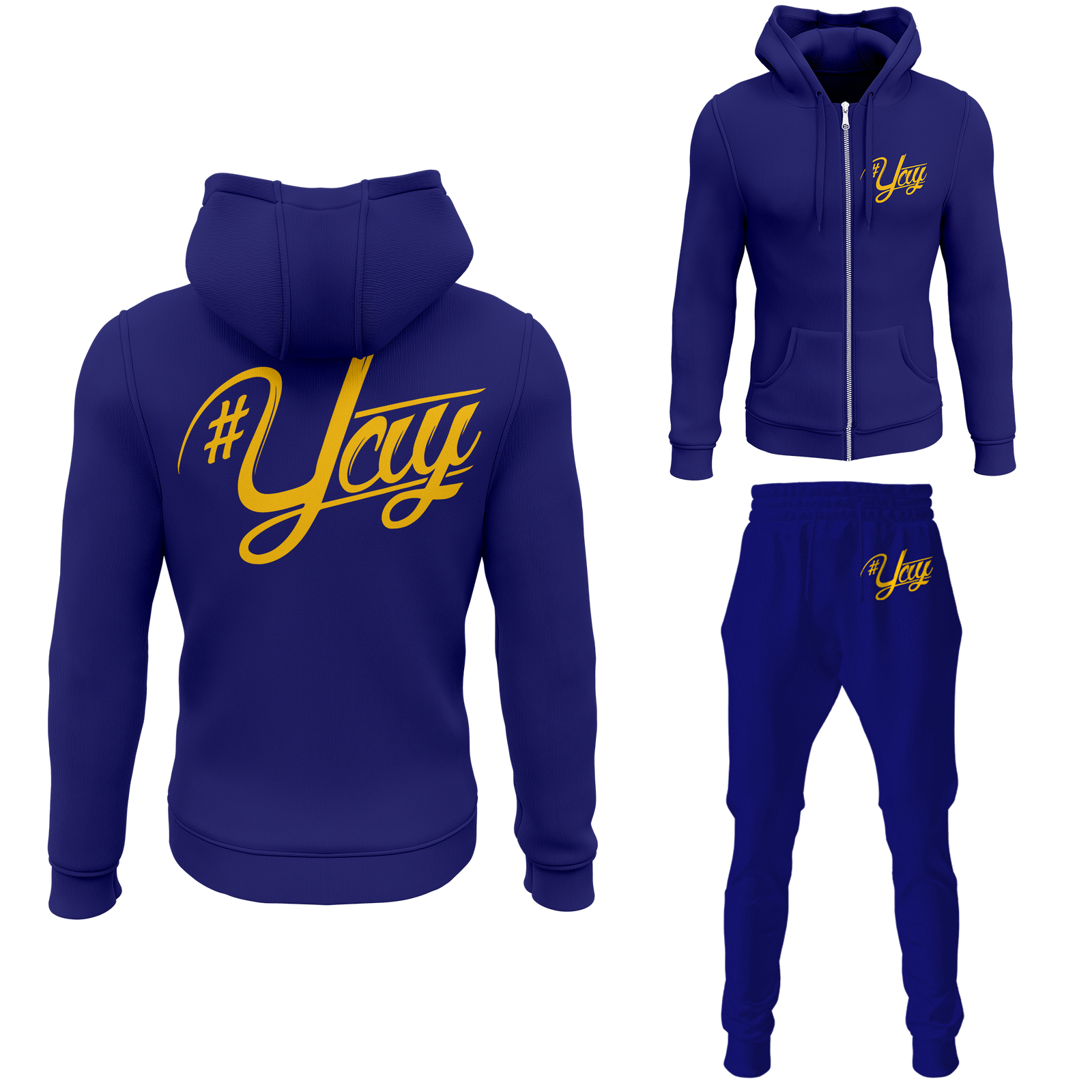 Chinx Men's Classic Yay Zipped Sweatsuits