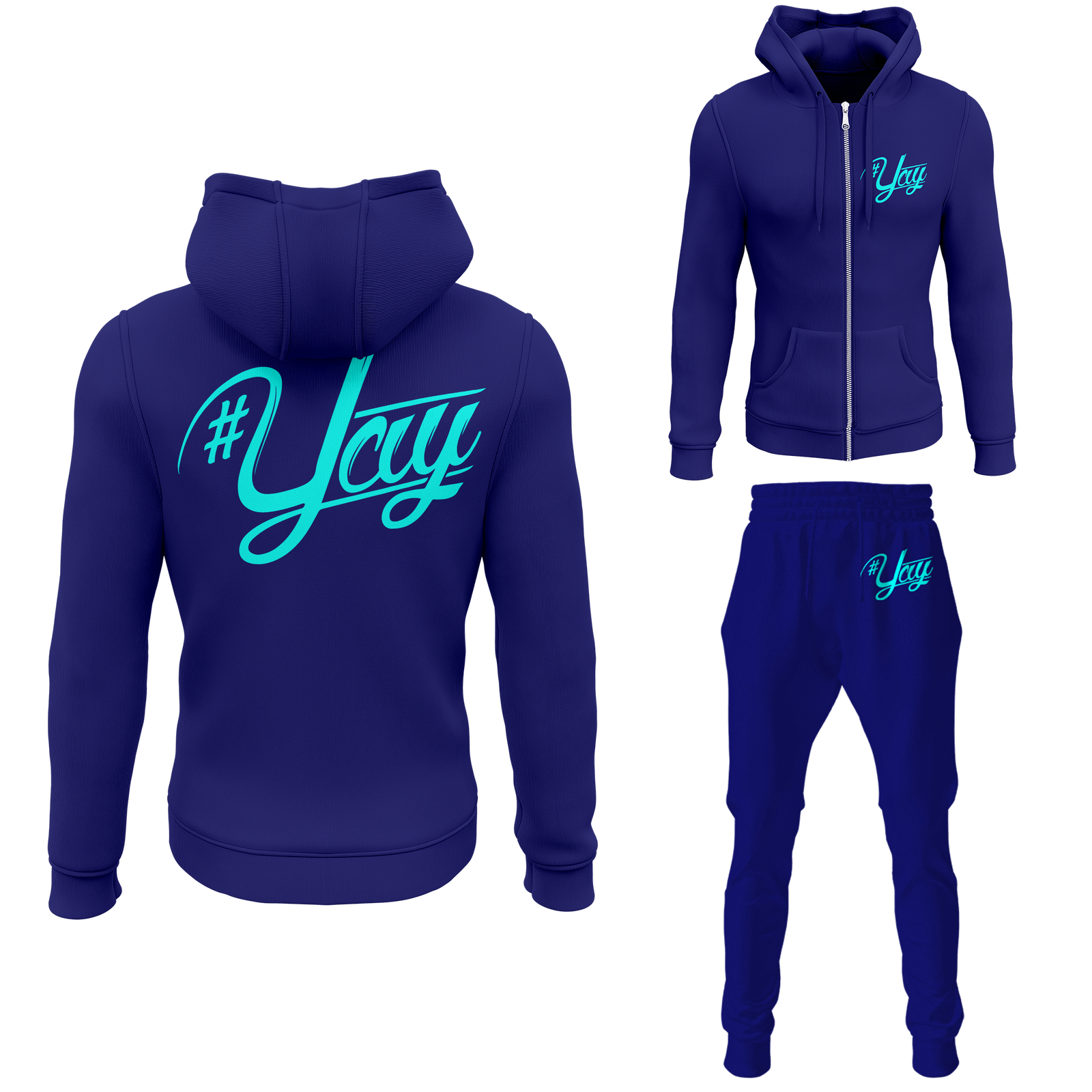 Chinx Men's Classic Yay Zipped Sweatsuits