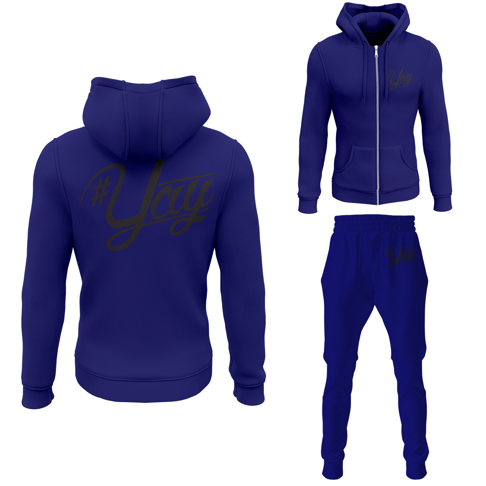 Chinx Men's Classic Yay Zipped Sweatsuits
