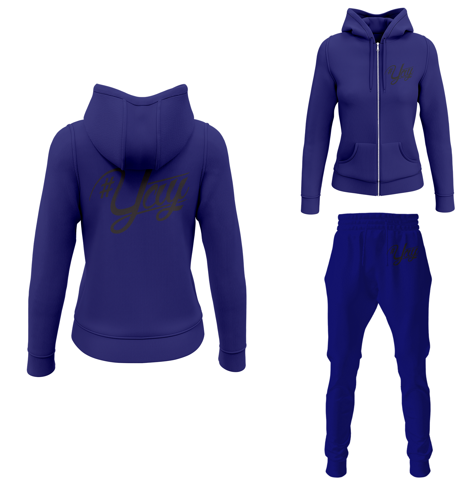 Women's Classic Yay Zipped Sweatsuits
