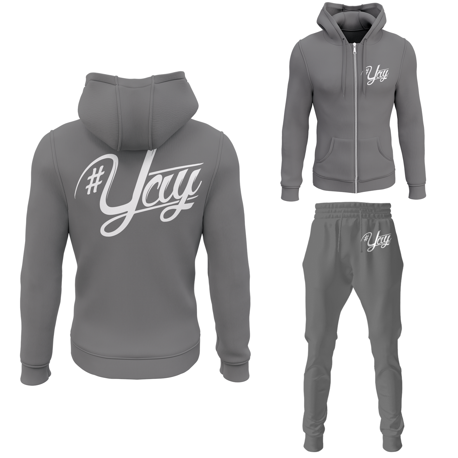 Chinx Men's Classic Yay Zipped Sweatsuits