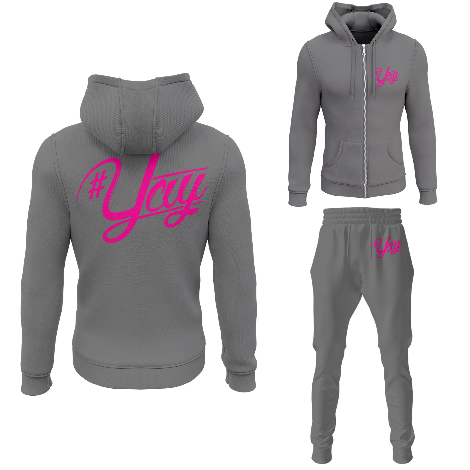 Chinx Men's Classic Yay Zipped Sweatsuits