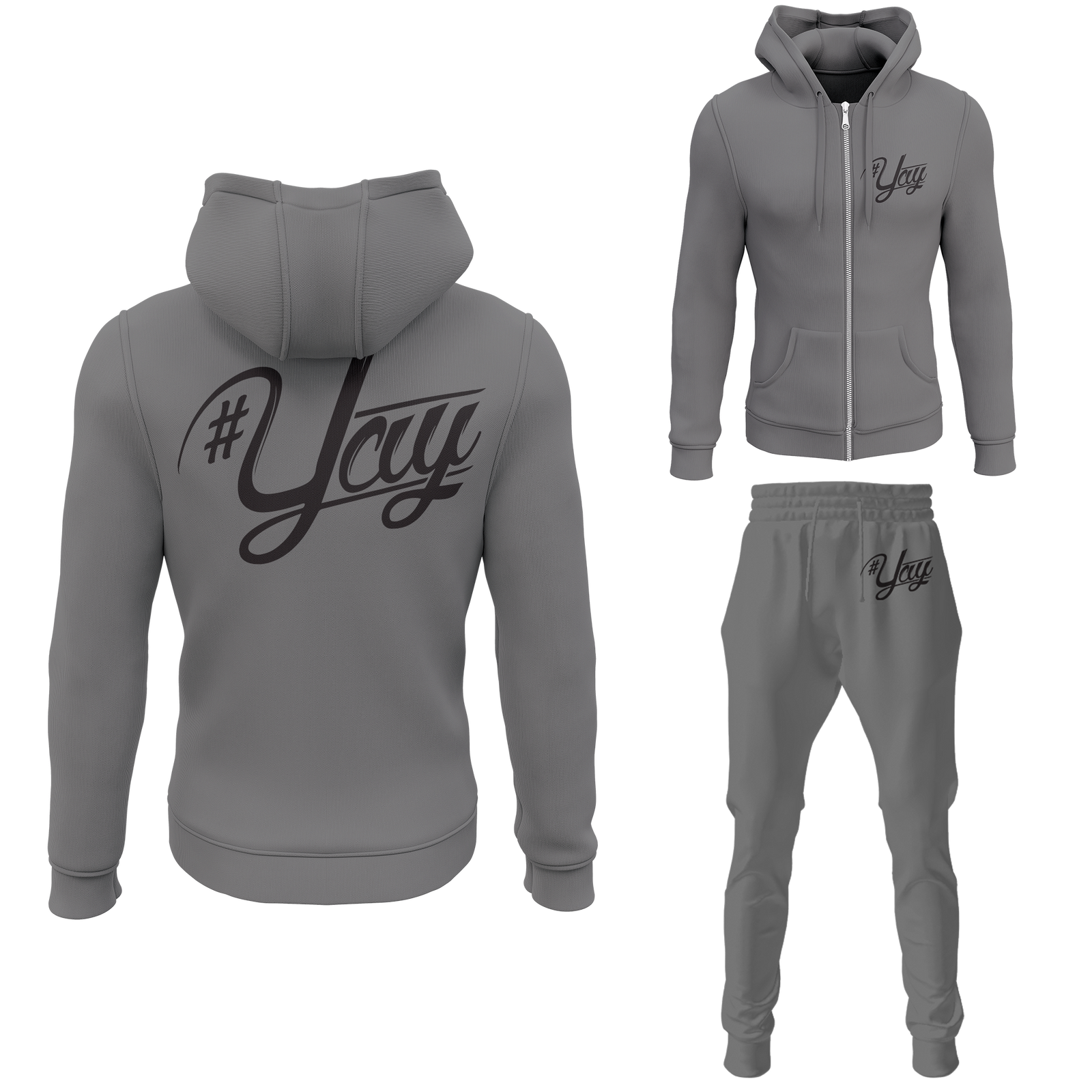 Chinx Men's Classic Yay Zipped Sweatsuits