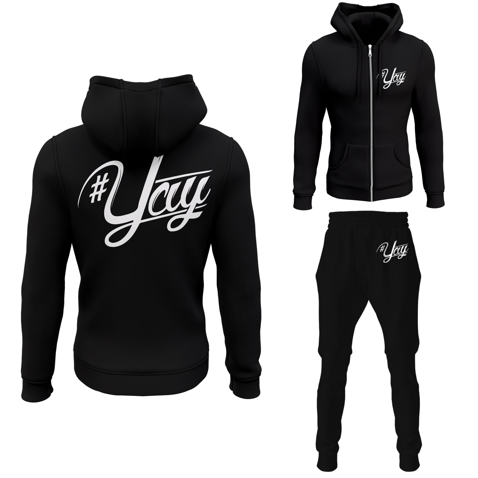 Chinx Men's Classic Yay Zipped Sweatsuits
