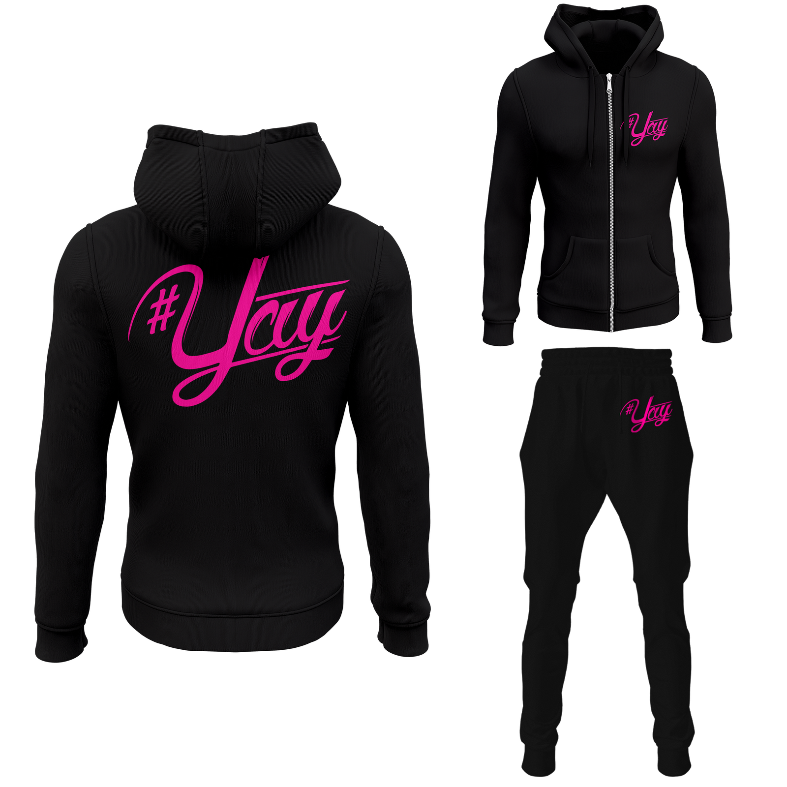Chinx Men's Classic Yay Zipped Sweatsuits