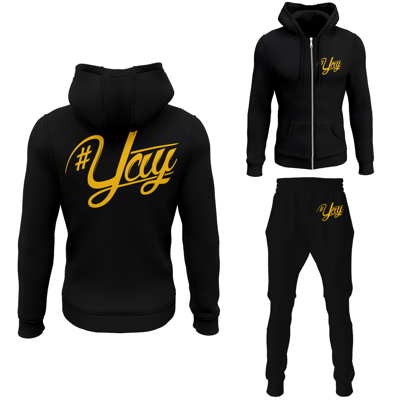 Chinx Men's Classic Yay Zipped Sweatsuits