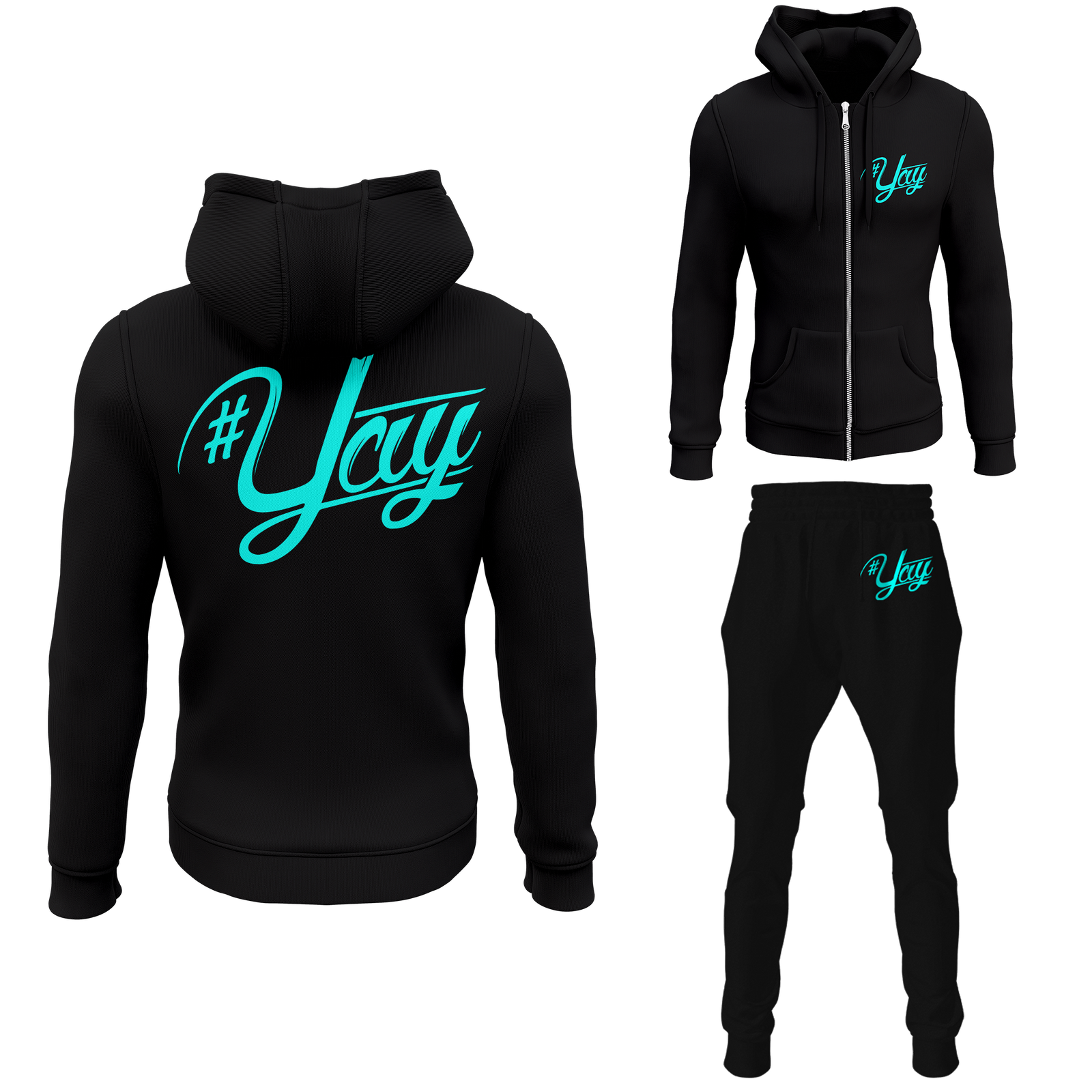 Chinx Men's Classic Yay Zipped Sweatsuits