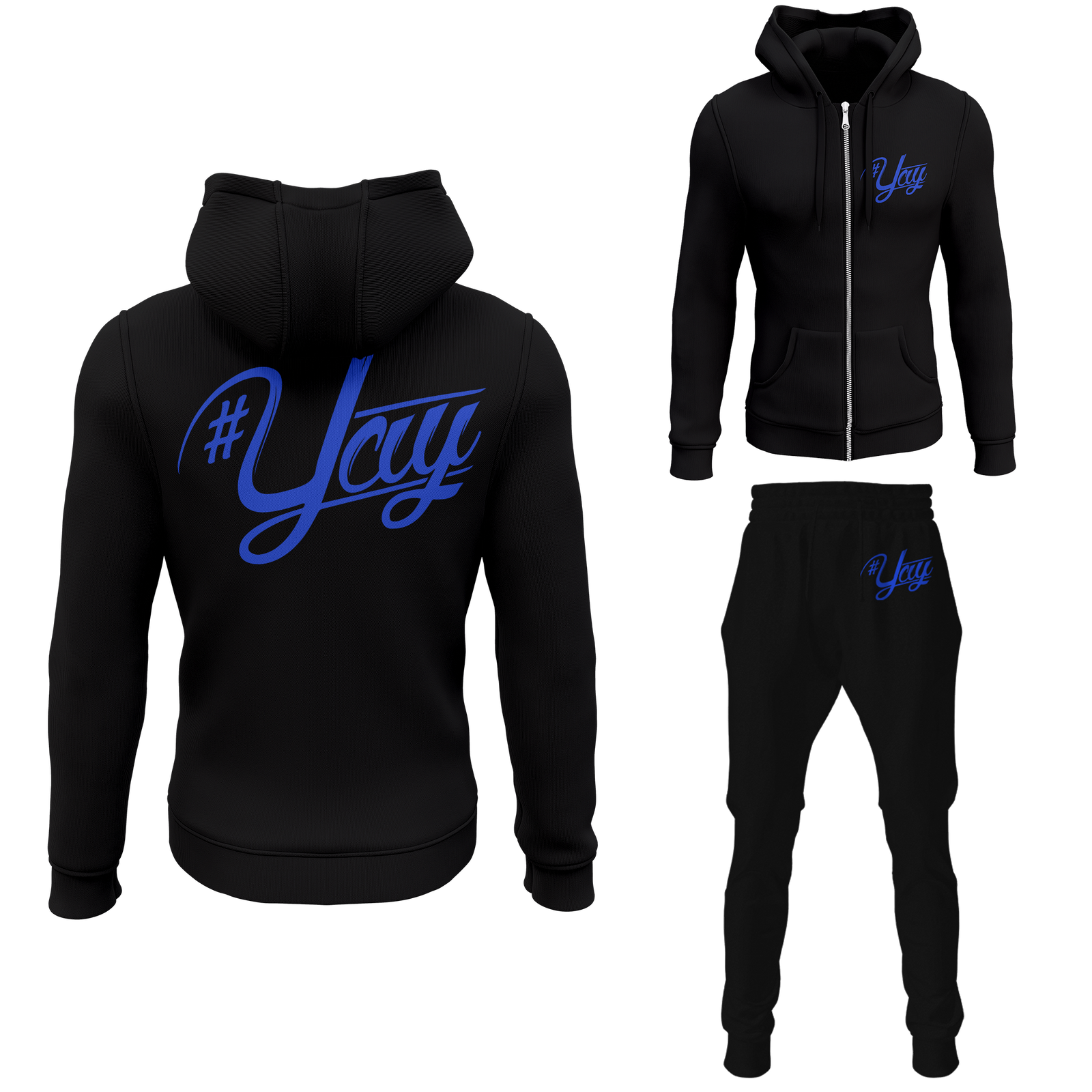 Chinx Men's Classic Yay Zipped Sweatsuits