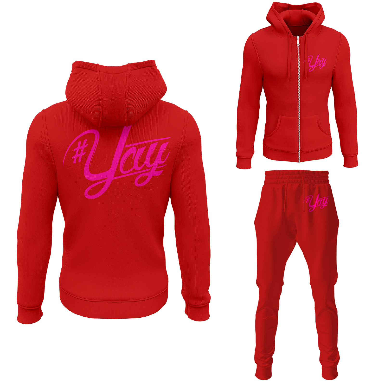 Chinx Men's Classic Yay Zipped Sweatsuits