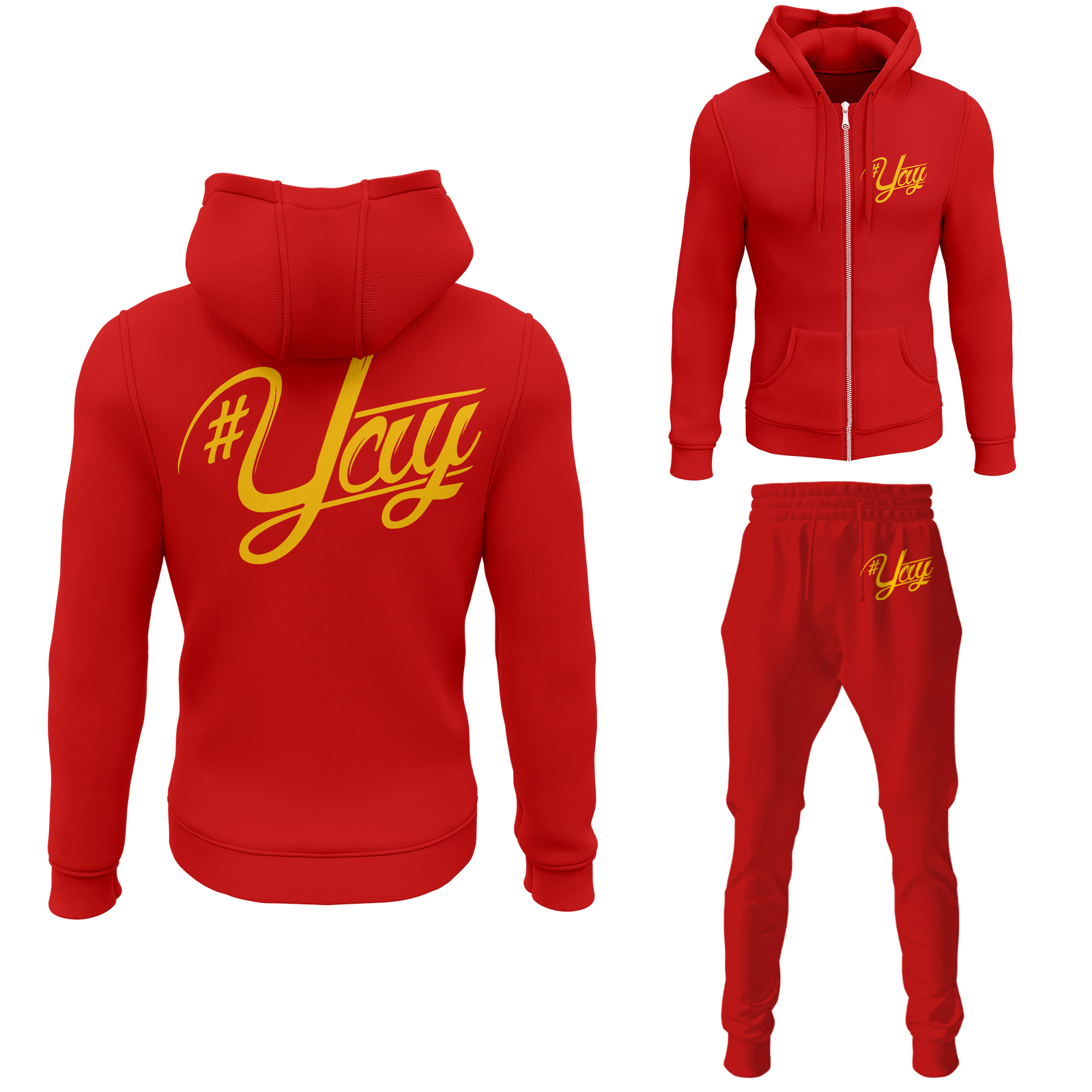 Chinx Men's Classic Yay Zipped Sweatsuits
