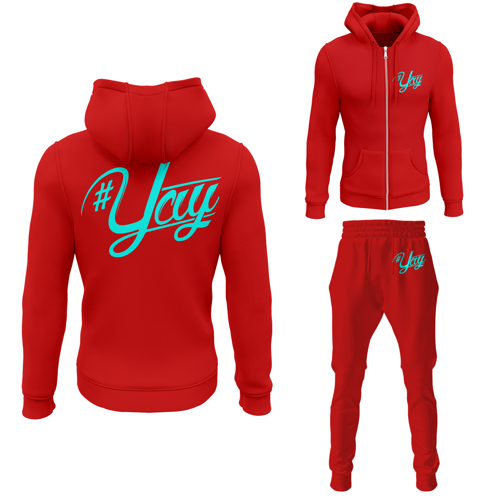 Chinx Men's Classic Yay Zipped Sweatsuits