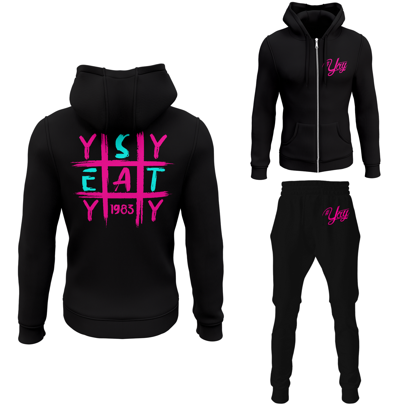 Men's Tic Tac Yay Zipped Sweatsuits