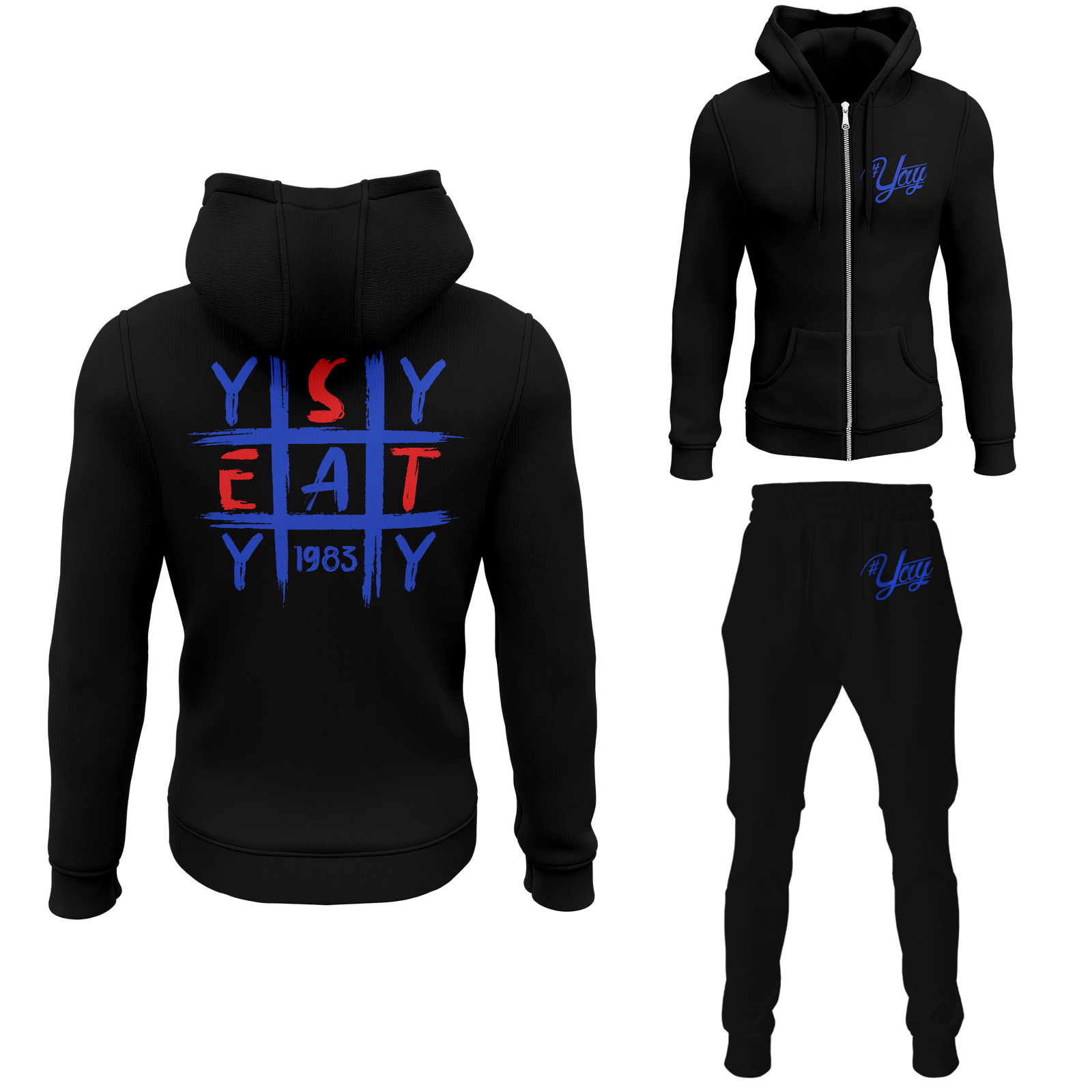 Men's Tic Tac Yay Zipped Sweatsuits