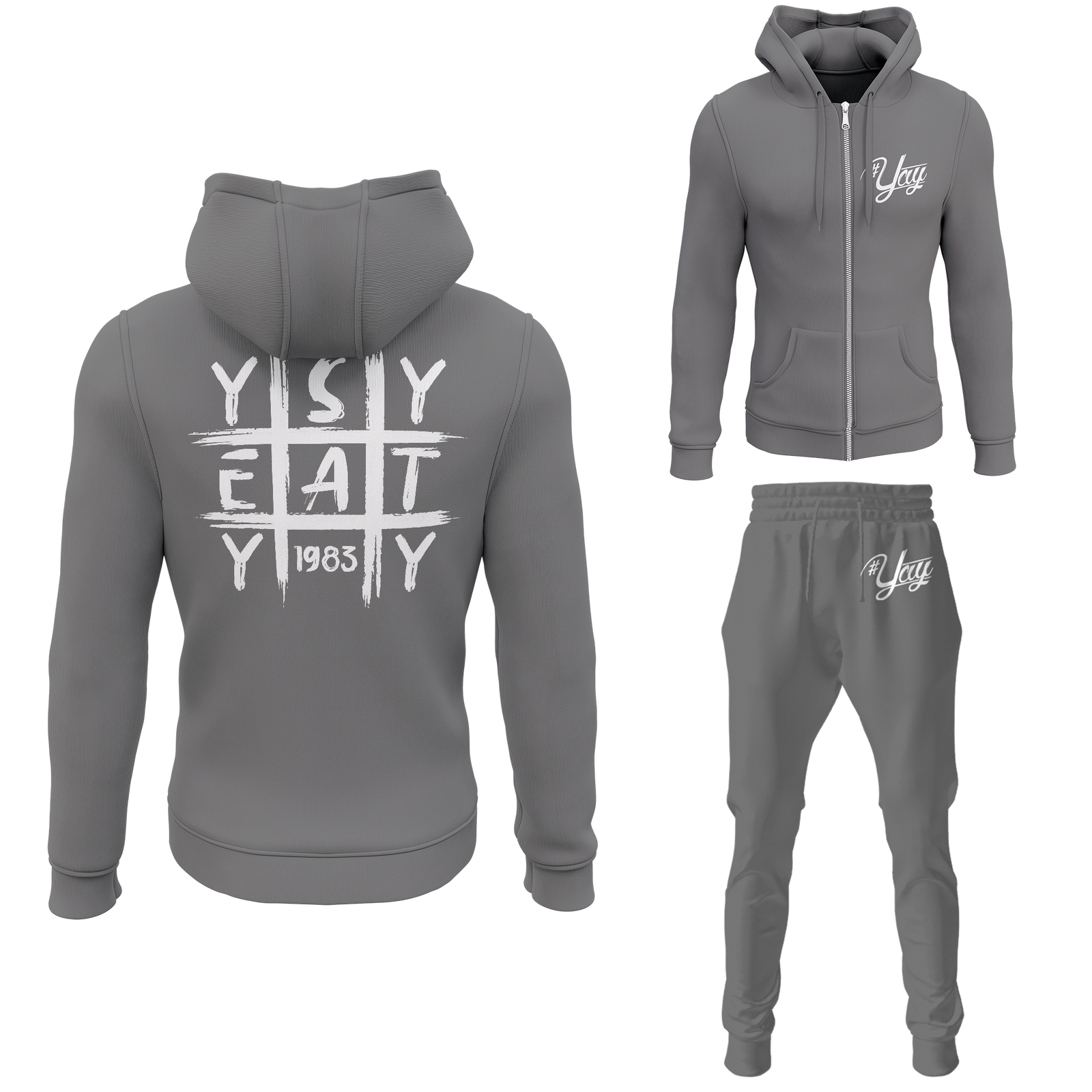 Men's Tic Tac Yay Zipped Sweatsuits