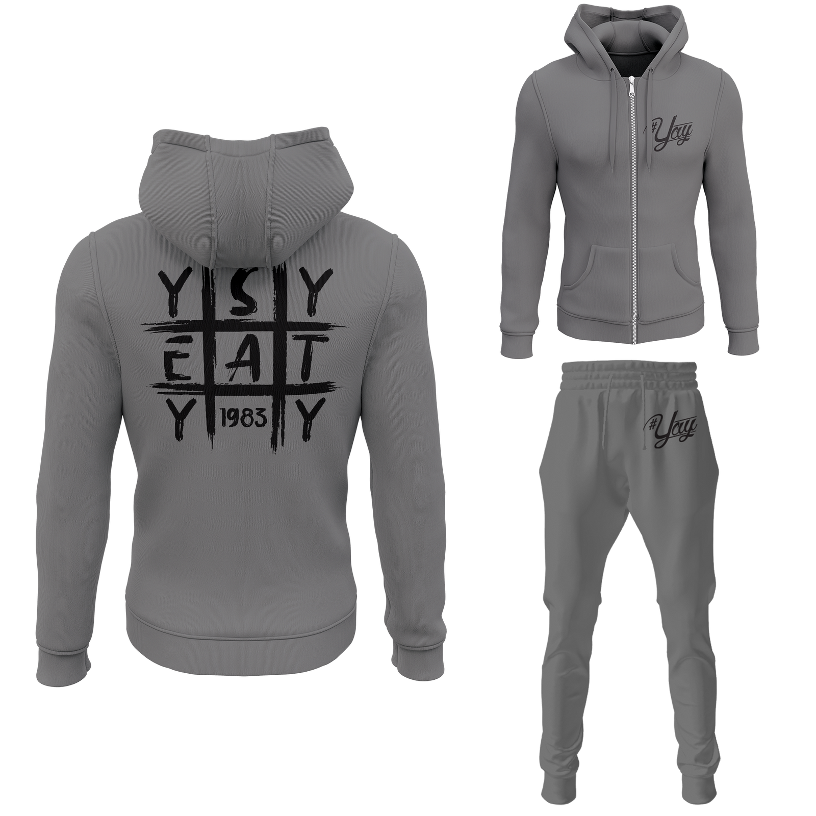 Men's Tic Tac Yay Zipped Sweatsuits
