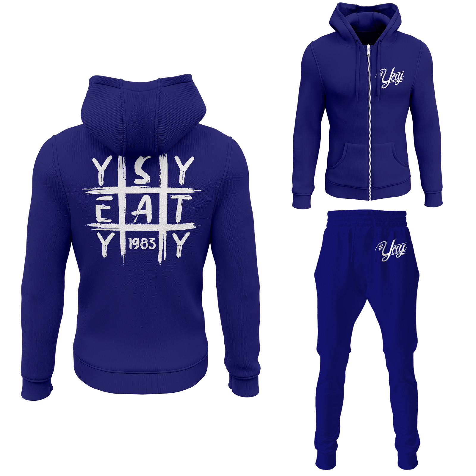 Men's Tic Tac Yay Zipped Sweatsuits