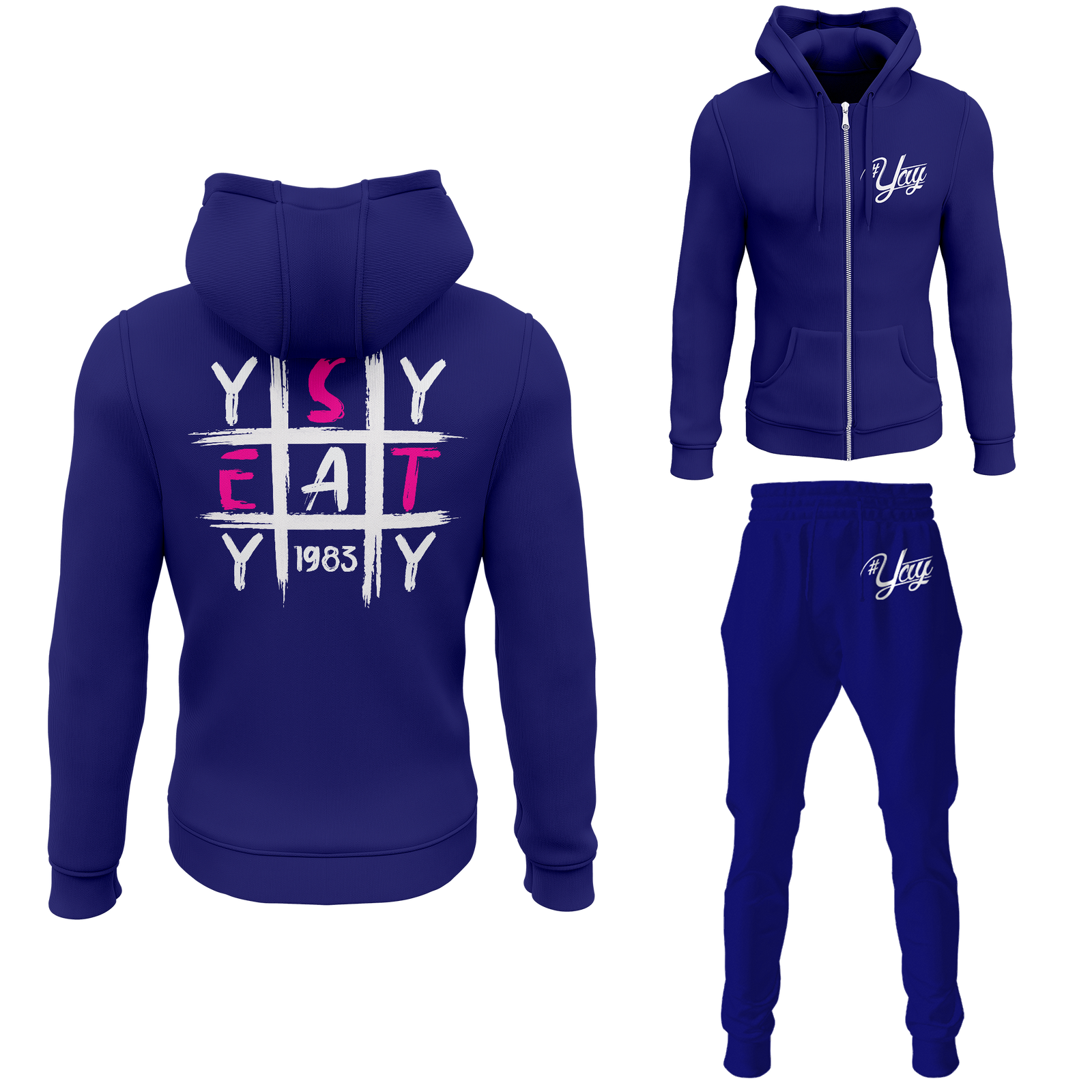Men's Tic Tac Yay Zipped Sweatsuits