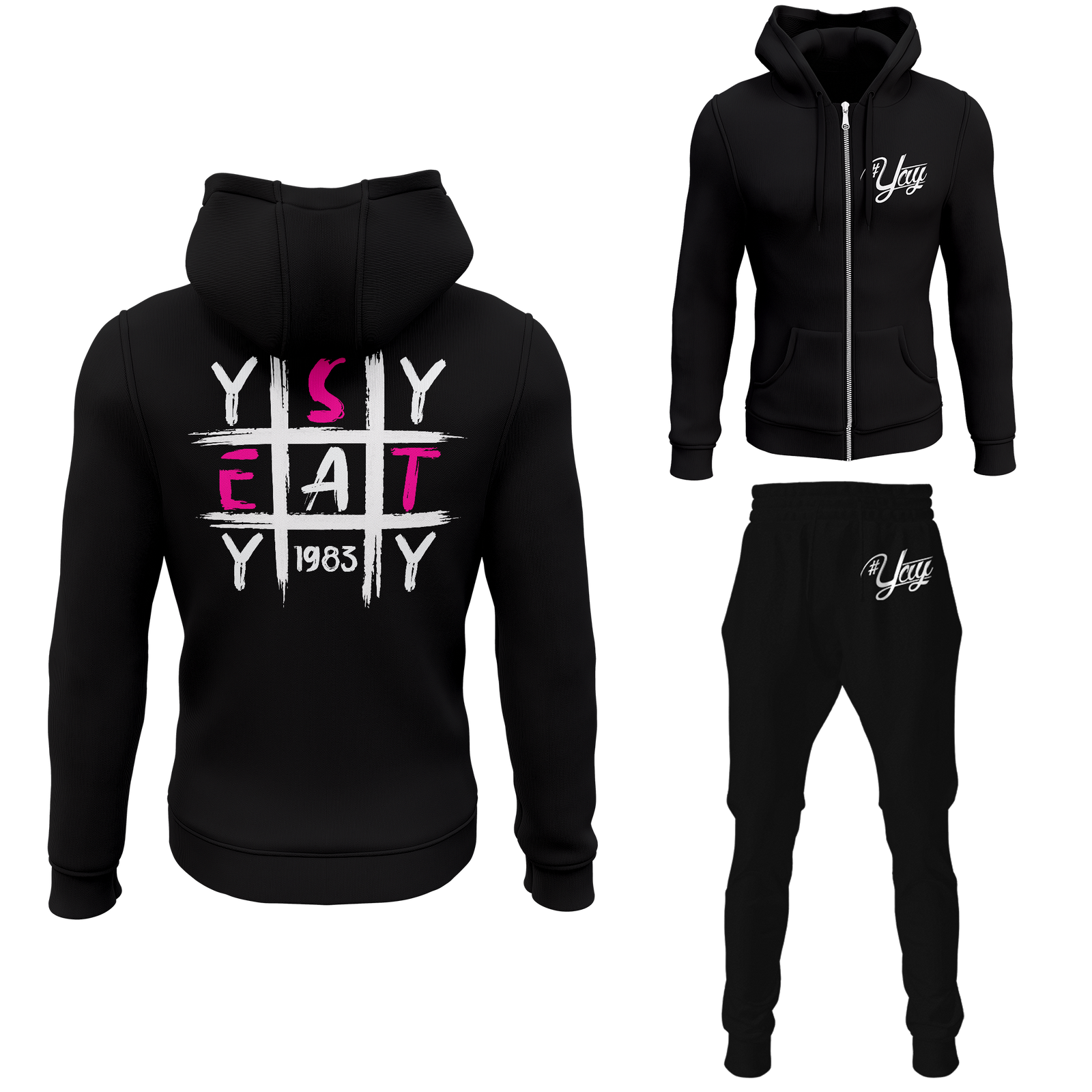 Men's Tic Tac Yay Zipped Sweatsuits