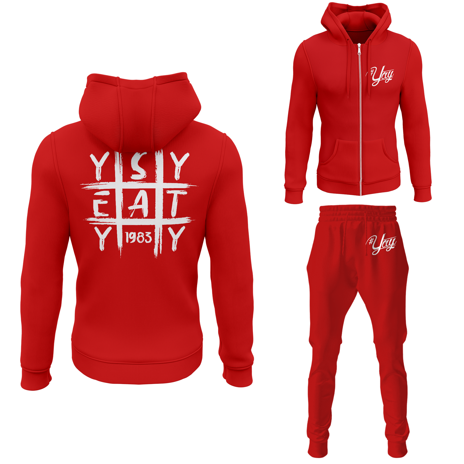 Men's Tic Tac Yay Zipped Sweatsuits