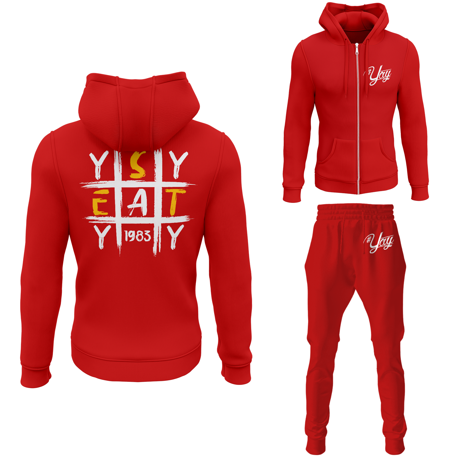 Men's Tic Tac Yay Zipped Sweatsuits