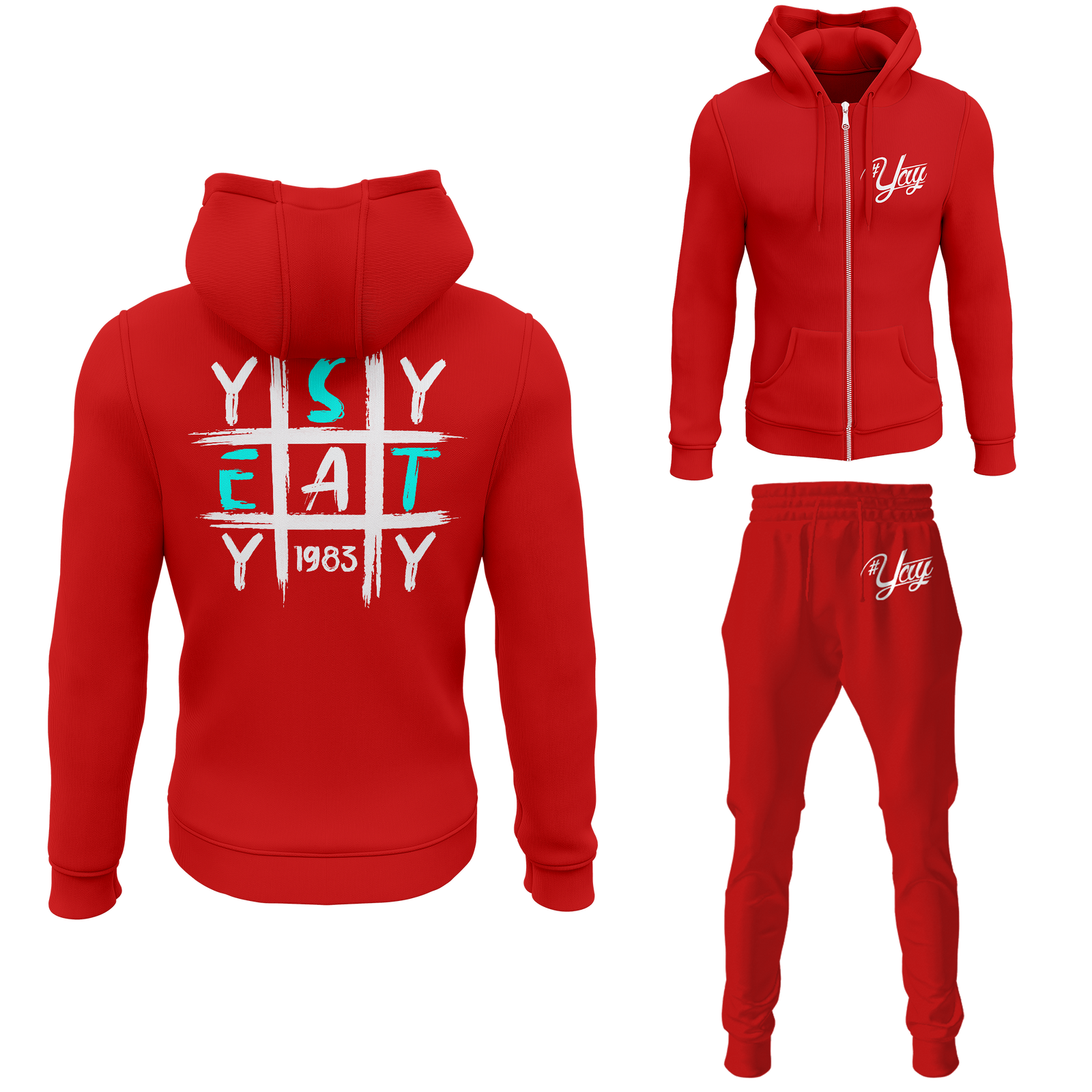 Men's Tic Tac Yay Zipped Sweatsuits