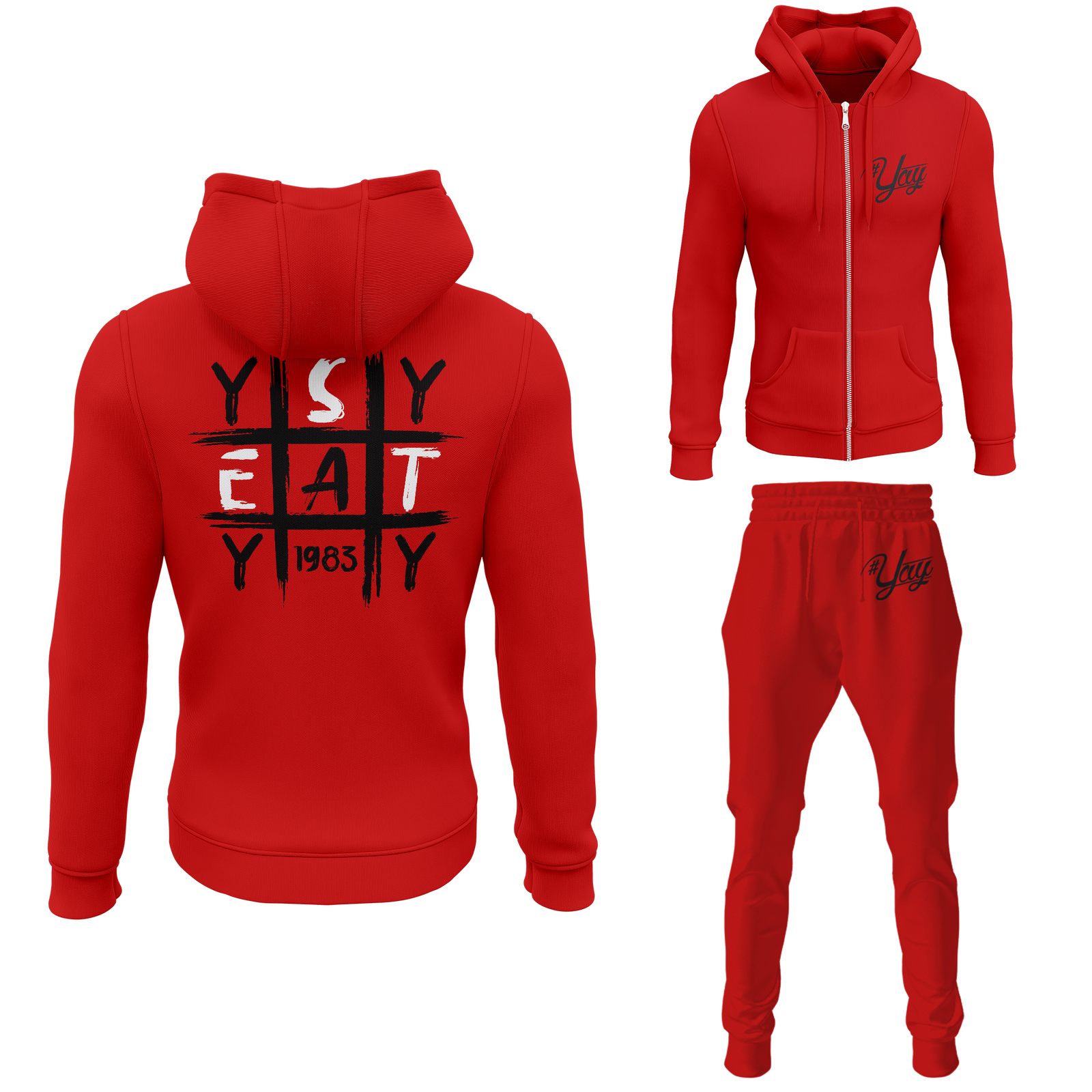 Men's Tic Tac Yay Zipped Sweatsuits