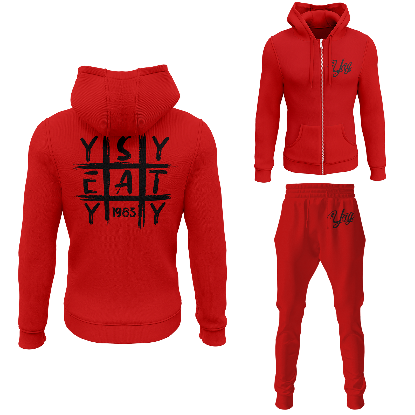 Men's Tic Tac Yay Zipped Sweatsuits