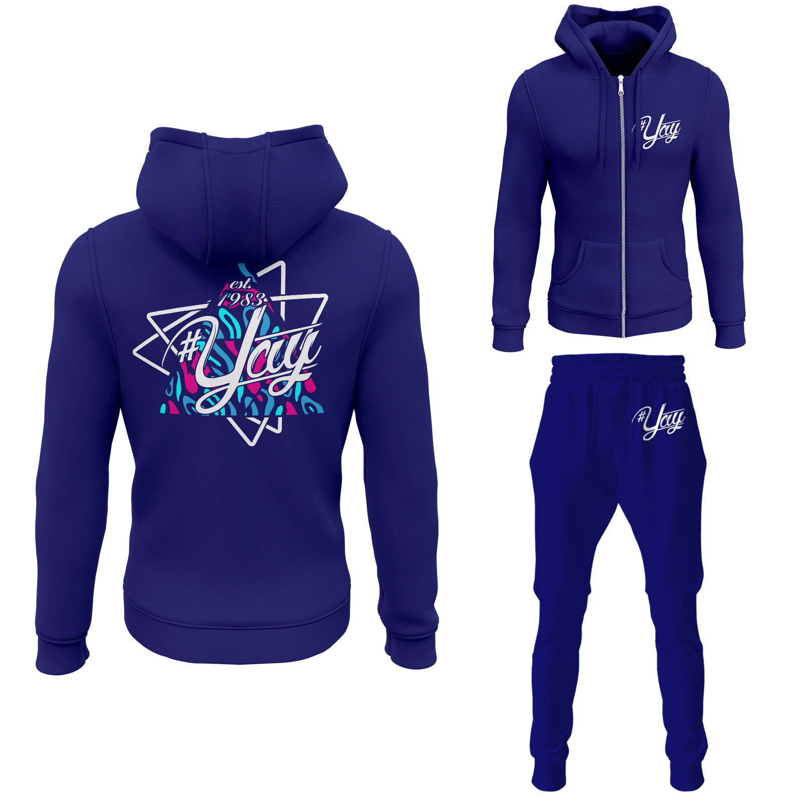 Men's Tri Yay Zipped Sweatsuits