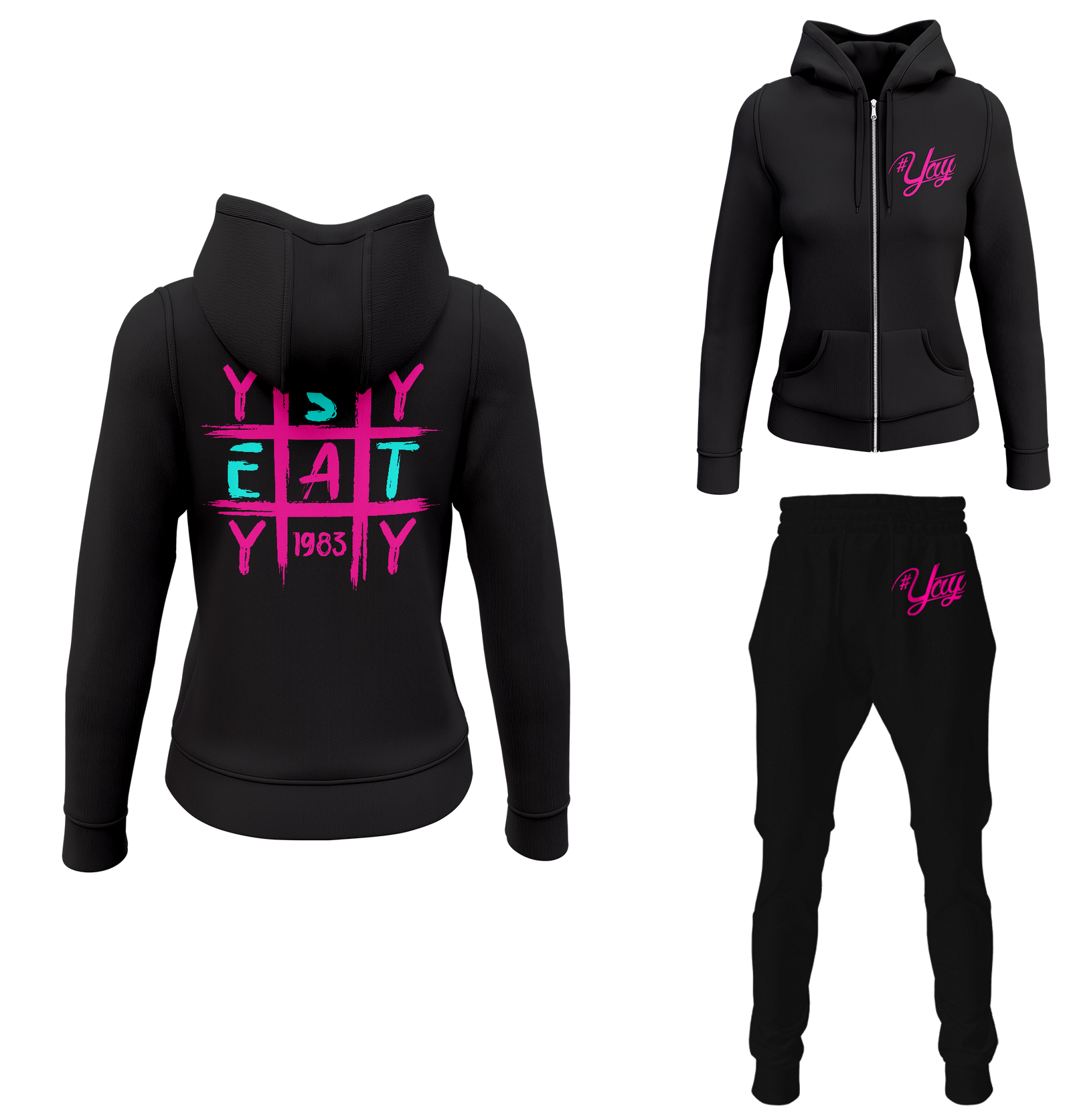 Women's Tic Tac Yay Zipped Sweatsuits