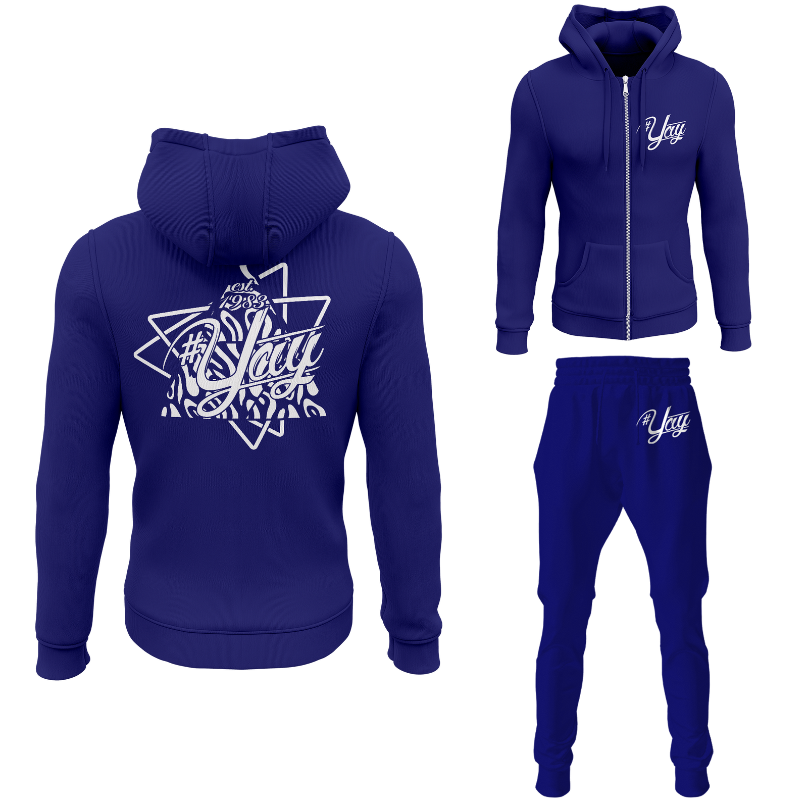 Men's Tri Yay Zipped Sweatsuits