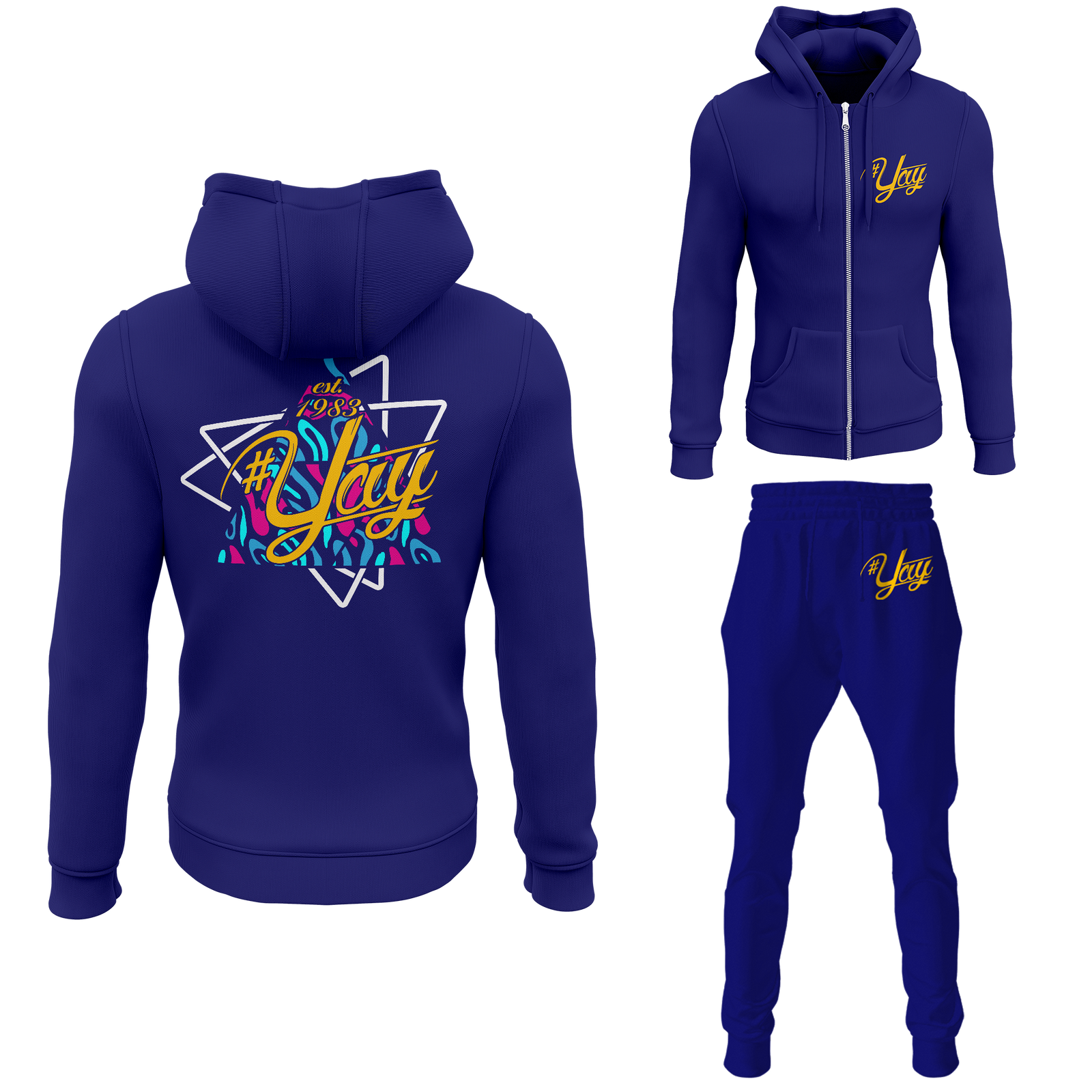 Men's Tri Yay Zipped Sweatsuits