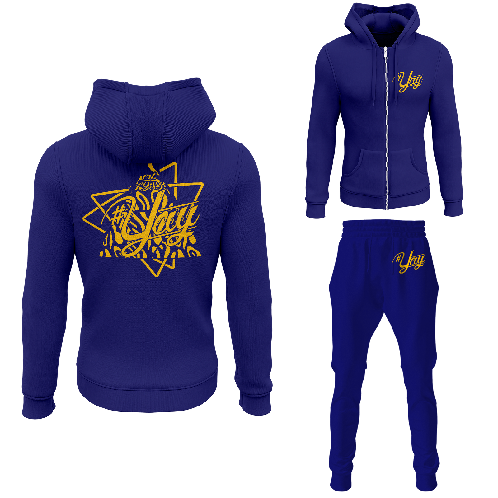 Men's Tri Yay Zipped Sweatsuits