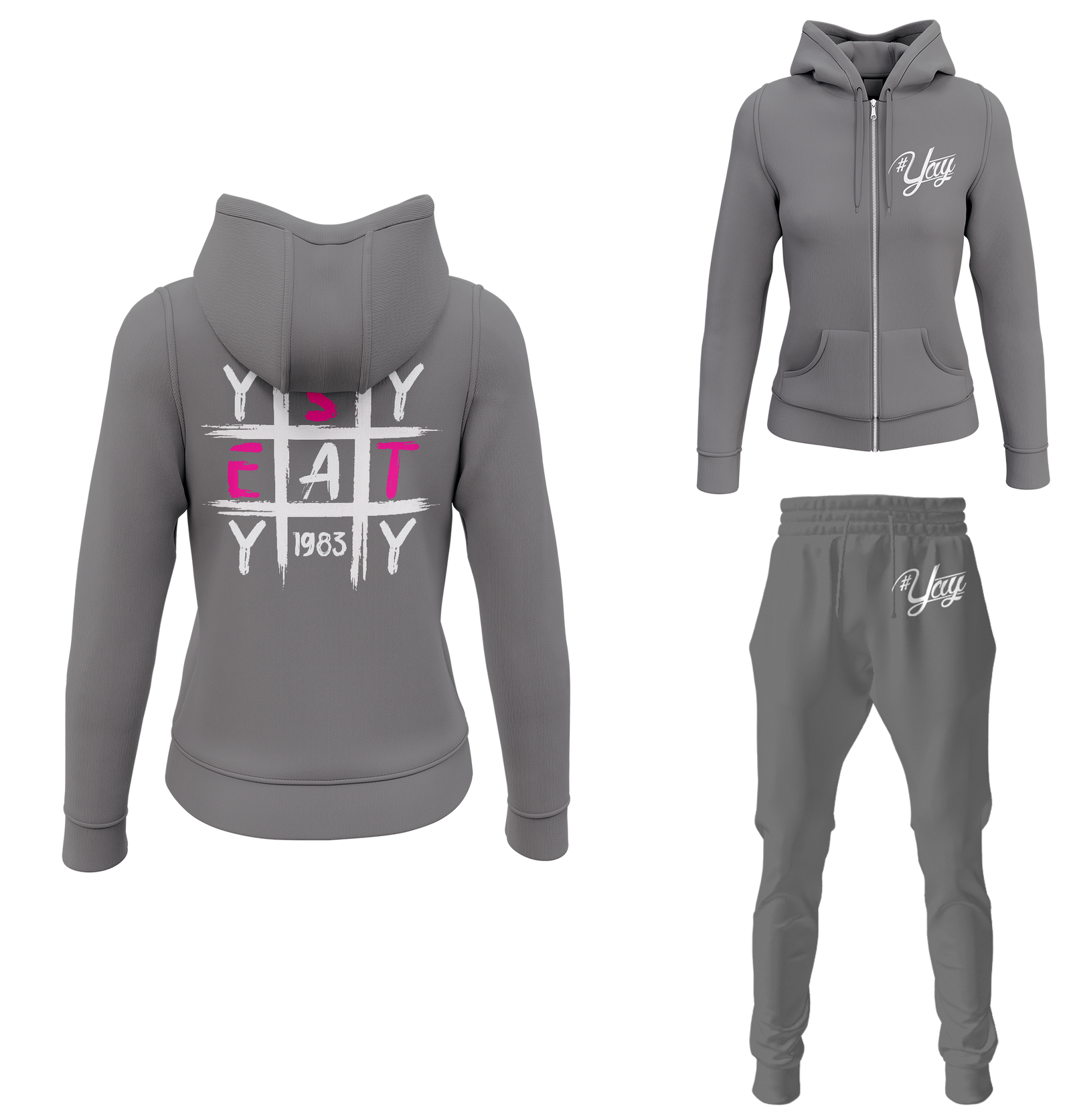 Women's Tic Tac Yay Zipped Sweatsuits