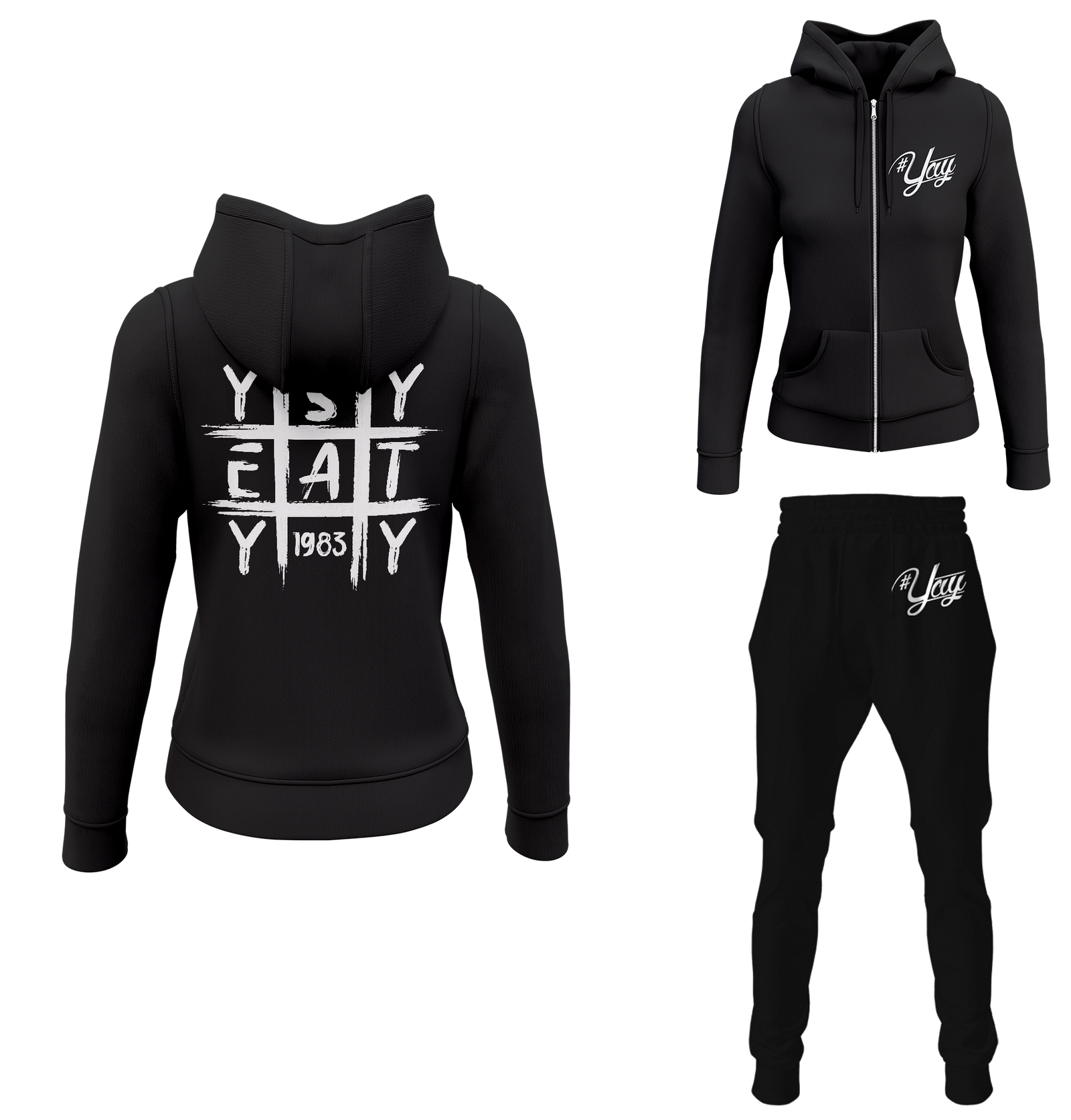 Women's Tic Tac Yay Zipped Sweatsuits