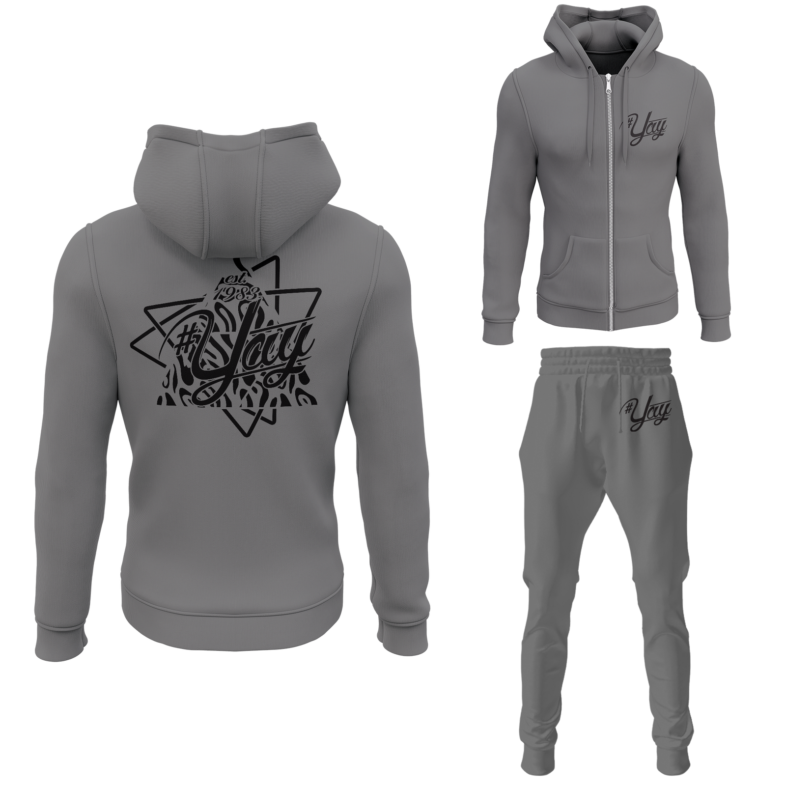 Men's Tri Yay Zipped Sweatsuits
