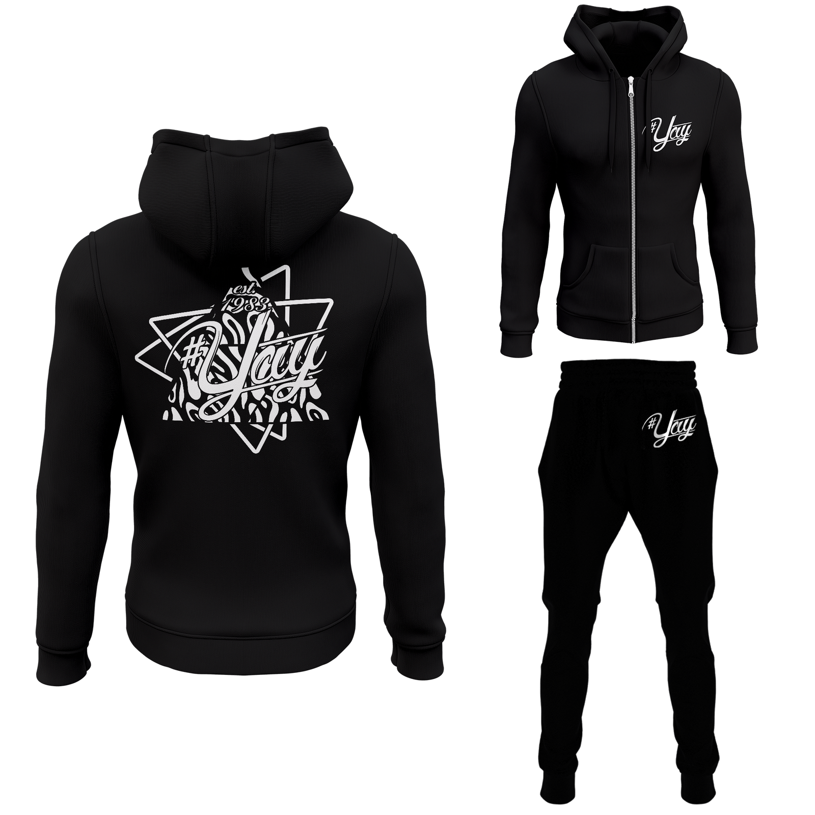 Men's Tri Yay Zipped Sweatsuits