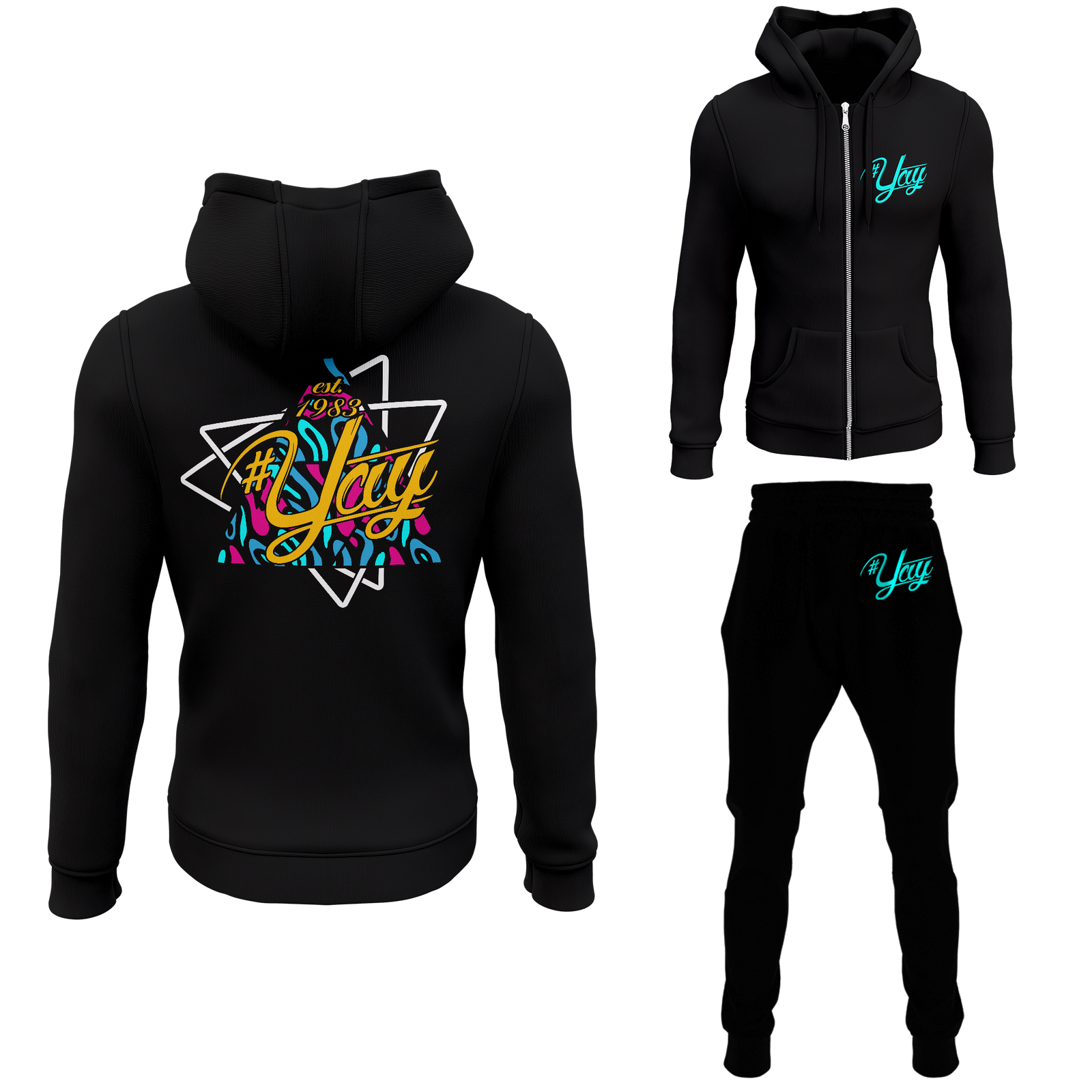 Men's Tri Yay Zipped Sweatsuits