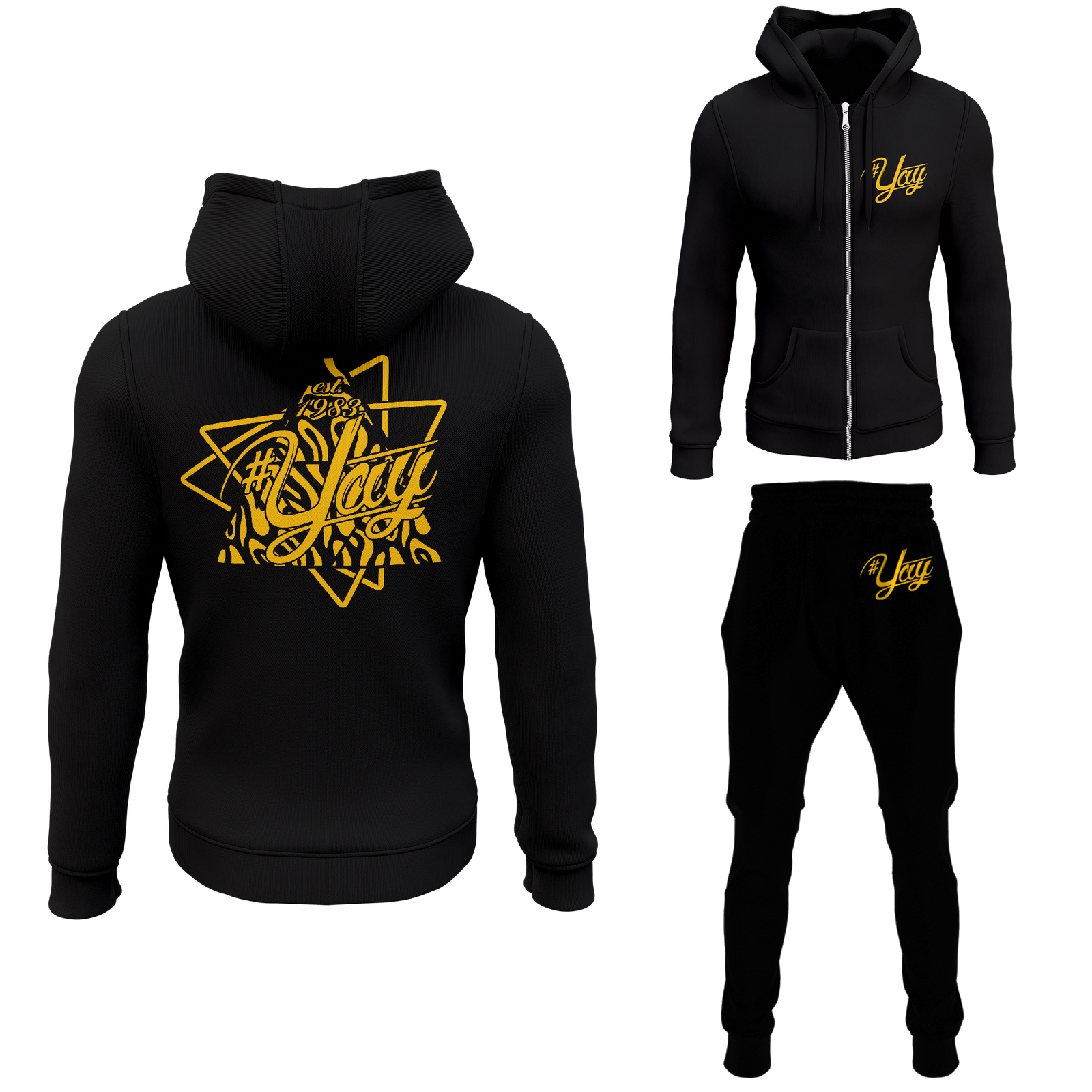 Men's Tri Yay Zipped Sweatsuits