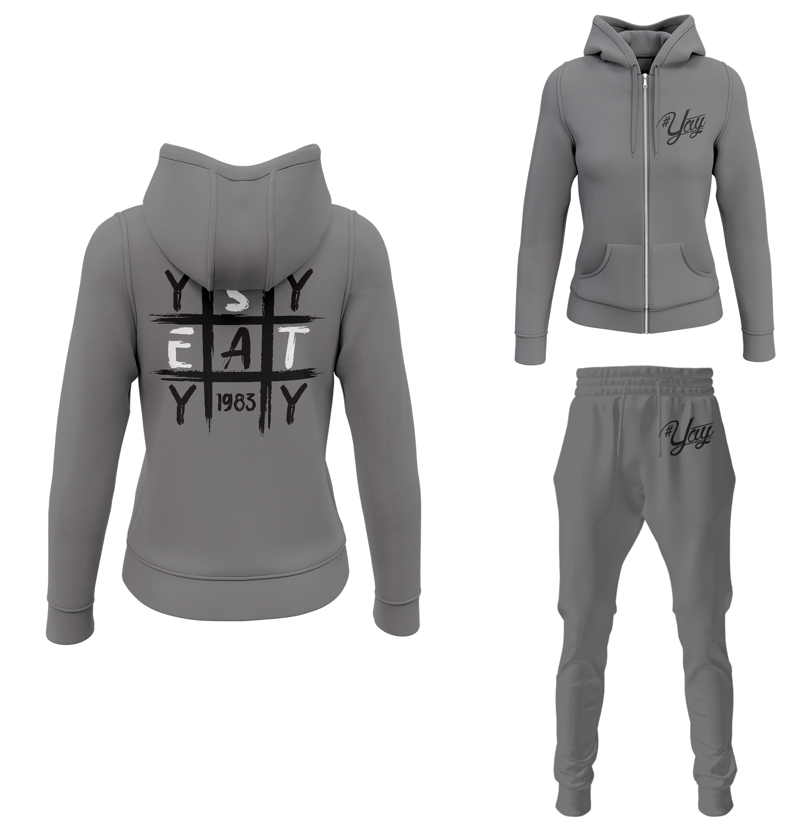 Women's Tic Tac Yay Zipped Sweatsuits