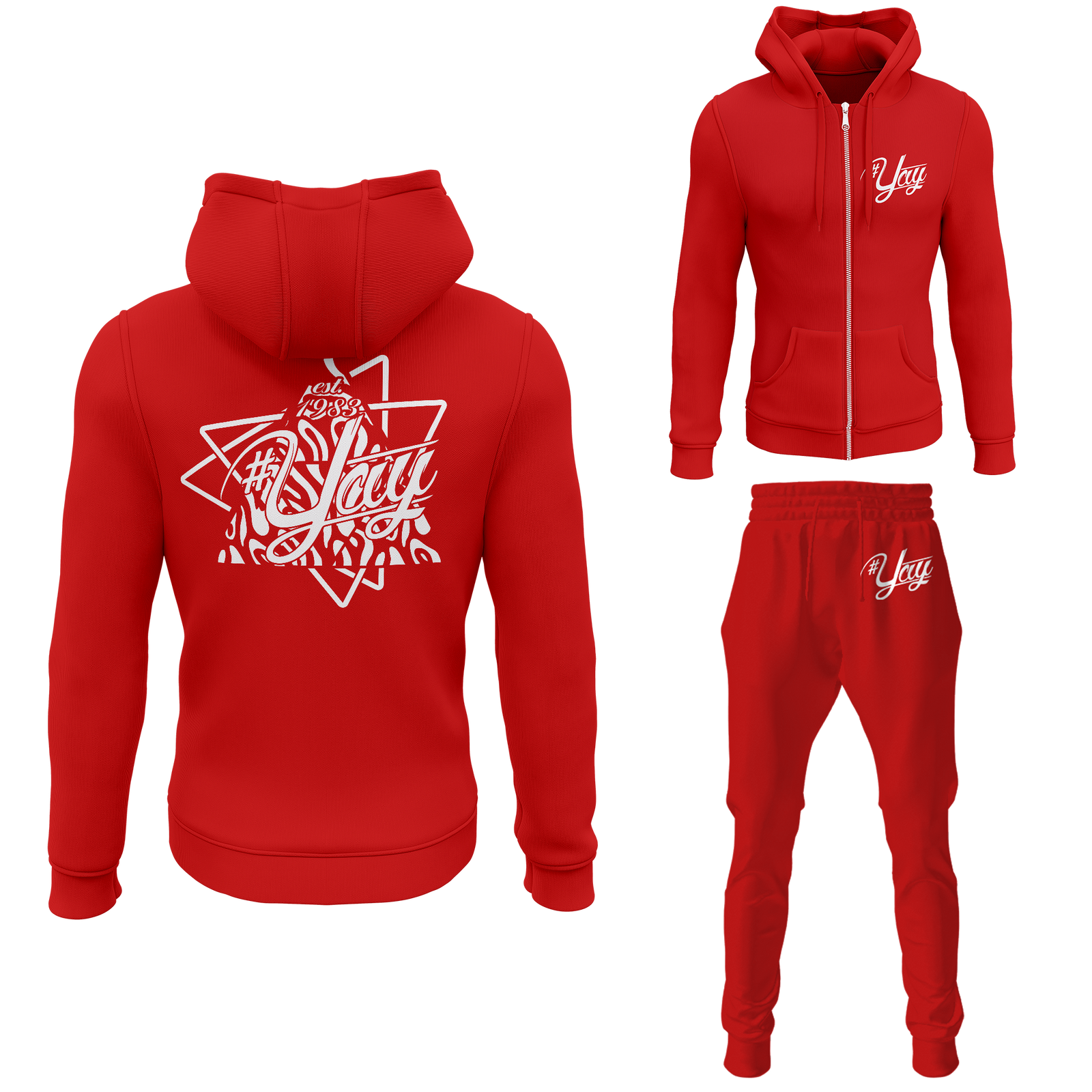 Men's Tri Yay Zipped Sweatsuits